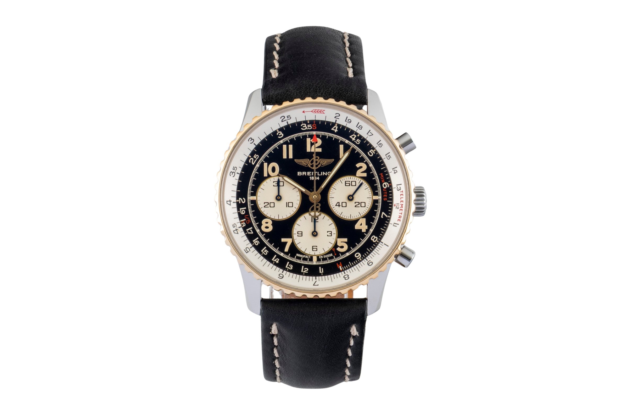Breitling Navitimer 92 Chronograph Stahl / Gold Automatik Ref. D30021 B&P 1994 [2602583]