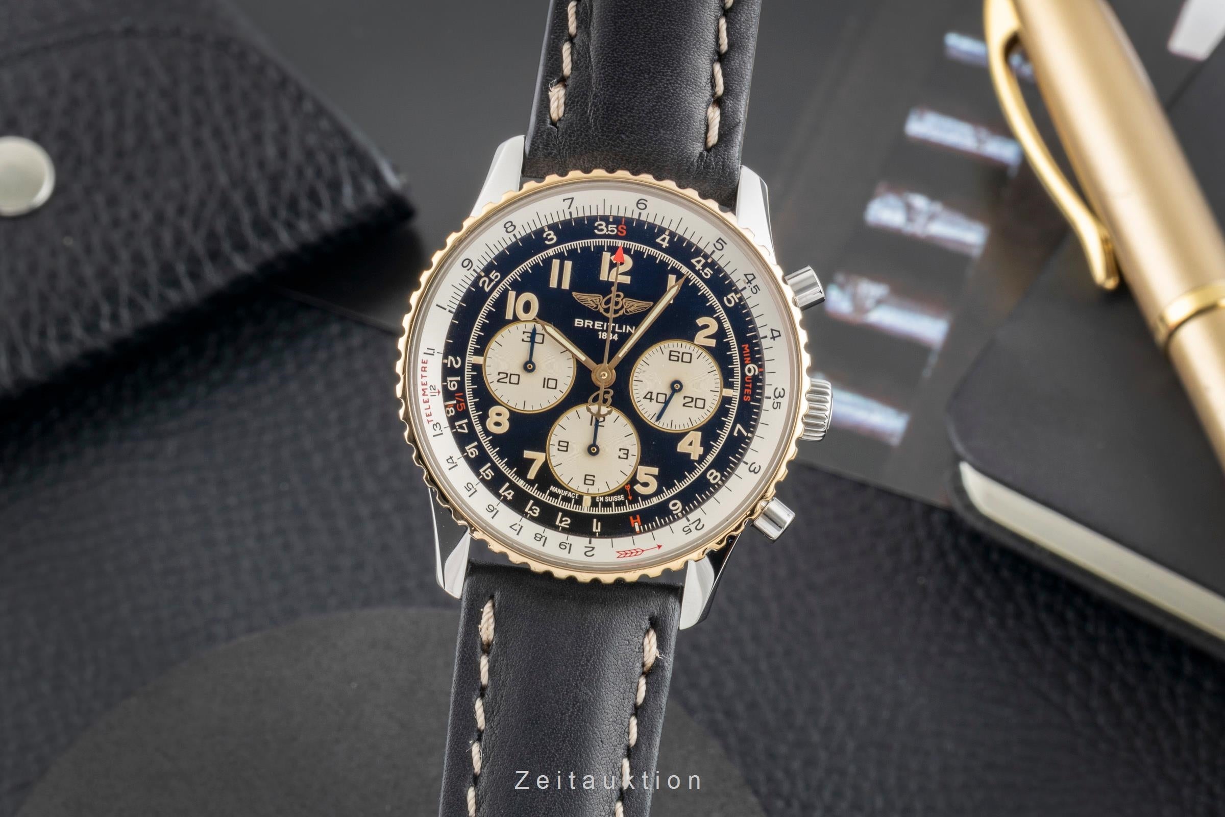 Breitling Navitimer chronograph steel / gold automatic men's watch D30021  [2602583]