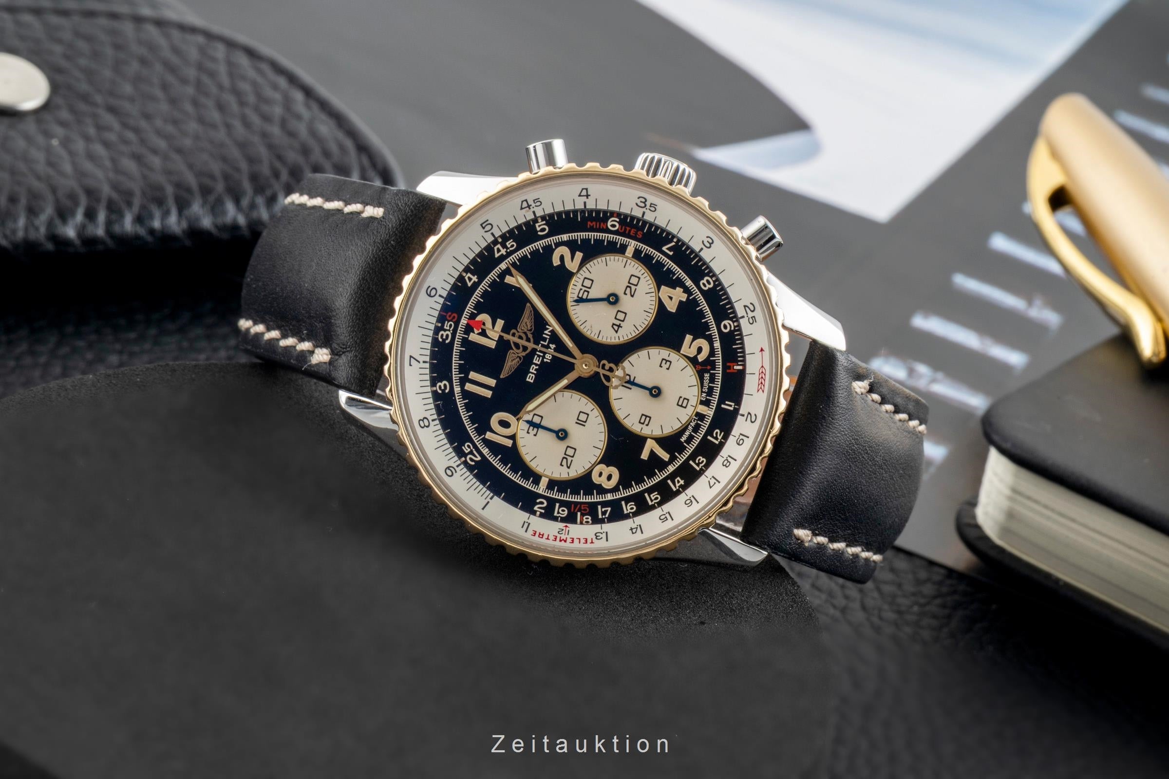 Breitling Navitimer chronograph steel / gold automatic men's watch D30021  [2602583]