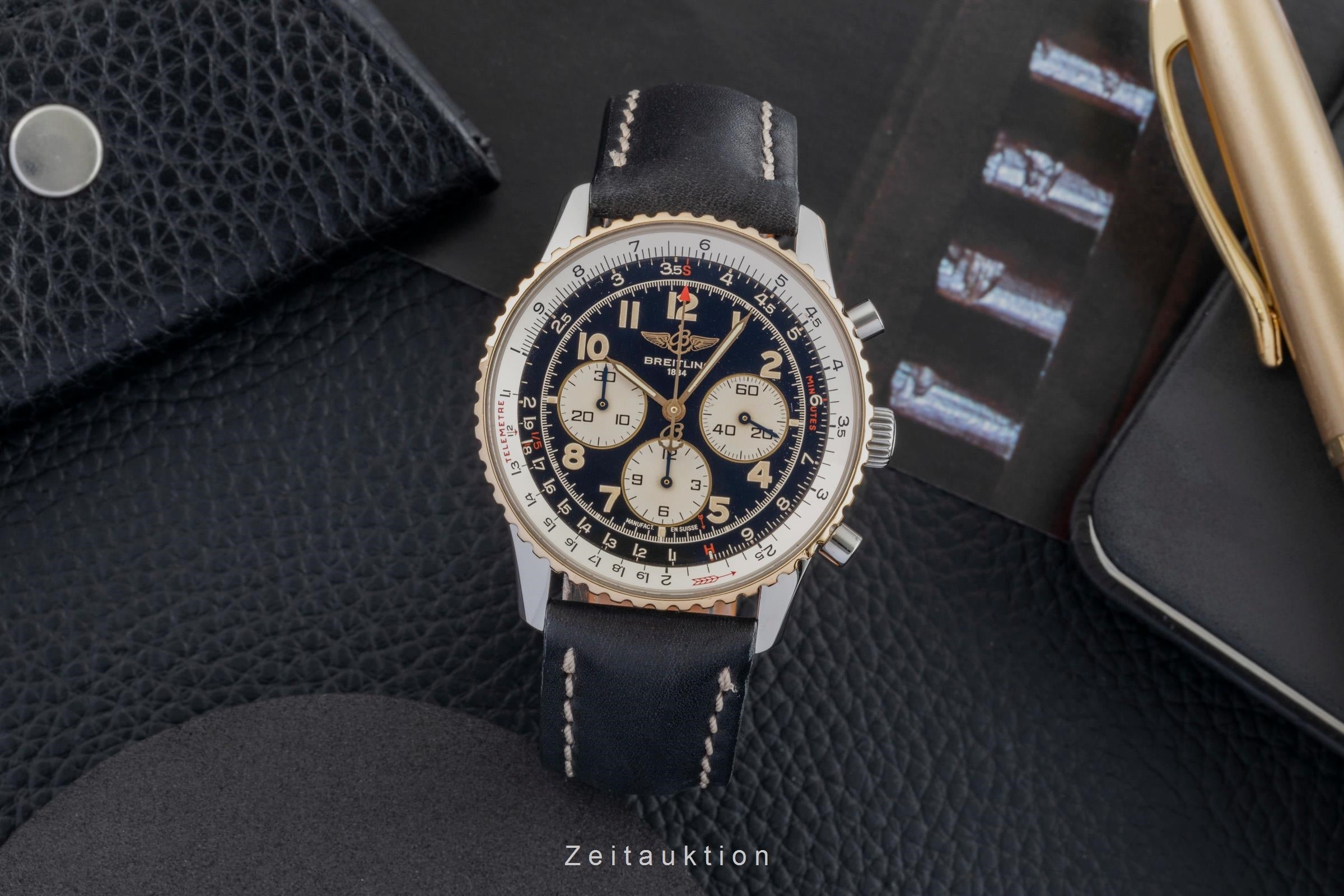Breitling Navitimer chronograph steel / gold automatic men's watch D30021  [2602583]