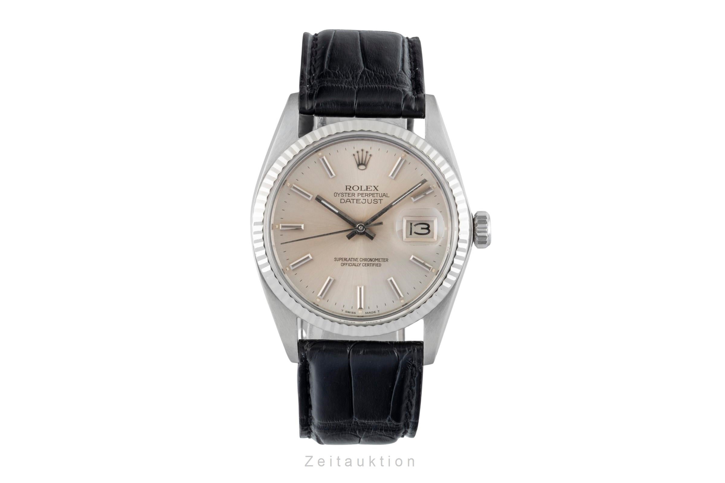 Rolex Datejust acero / oro blanco automático reloj para caballeros 16014 Vintage  [2602587]