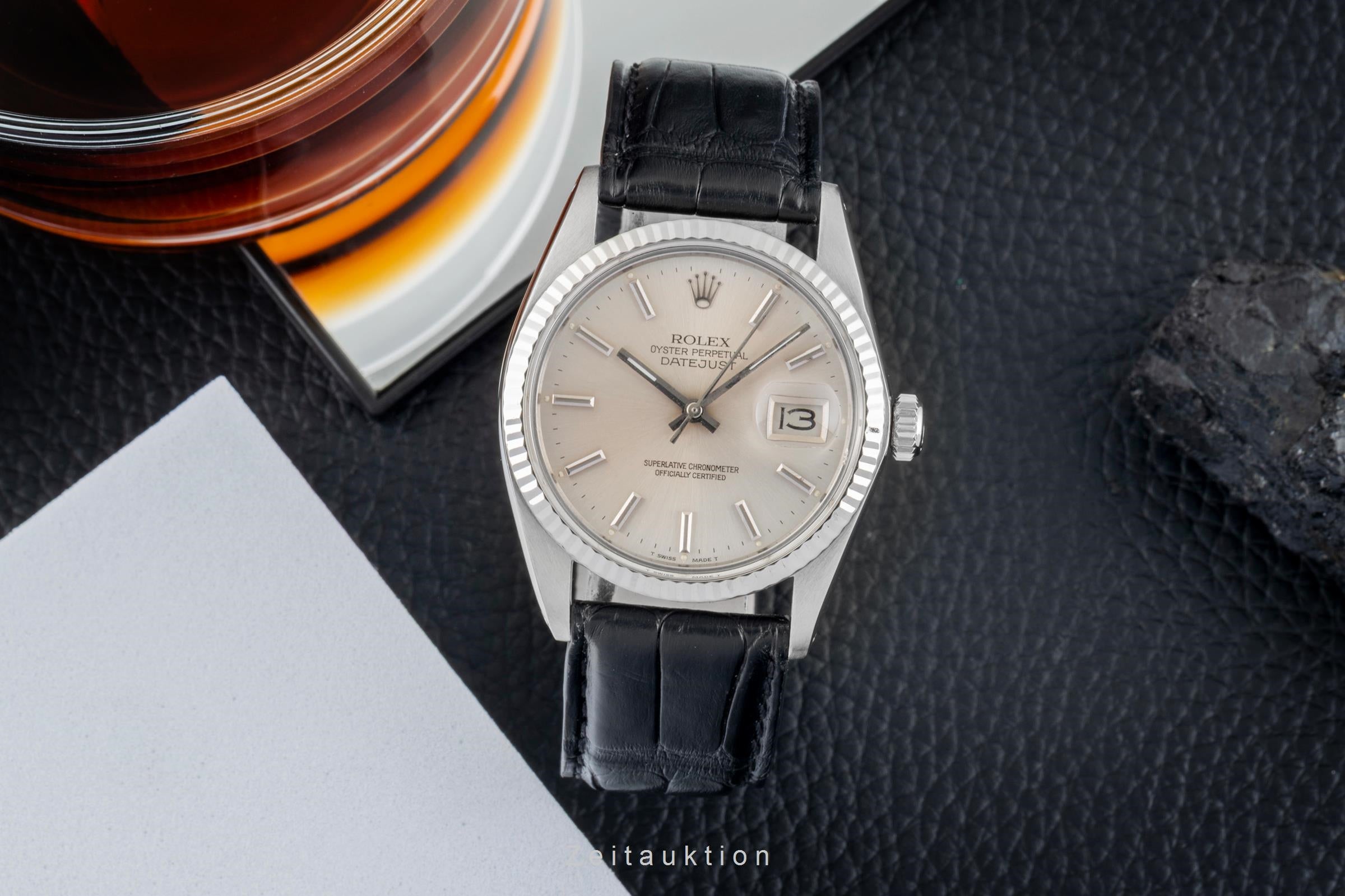 Rolex Datejust acero / oro blanco automático reloj para caballeros 16014 Vintage  [2602587]