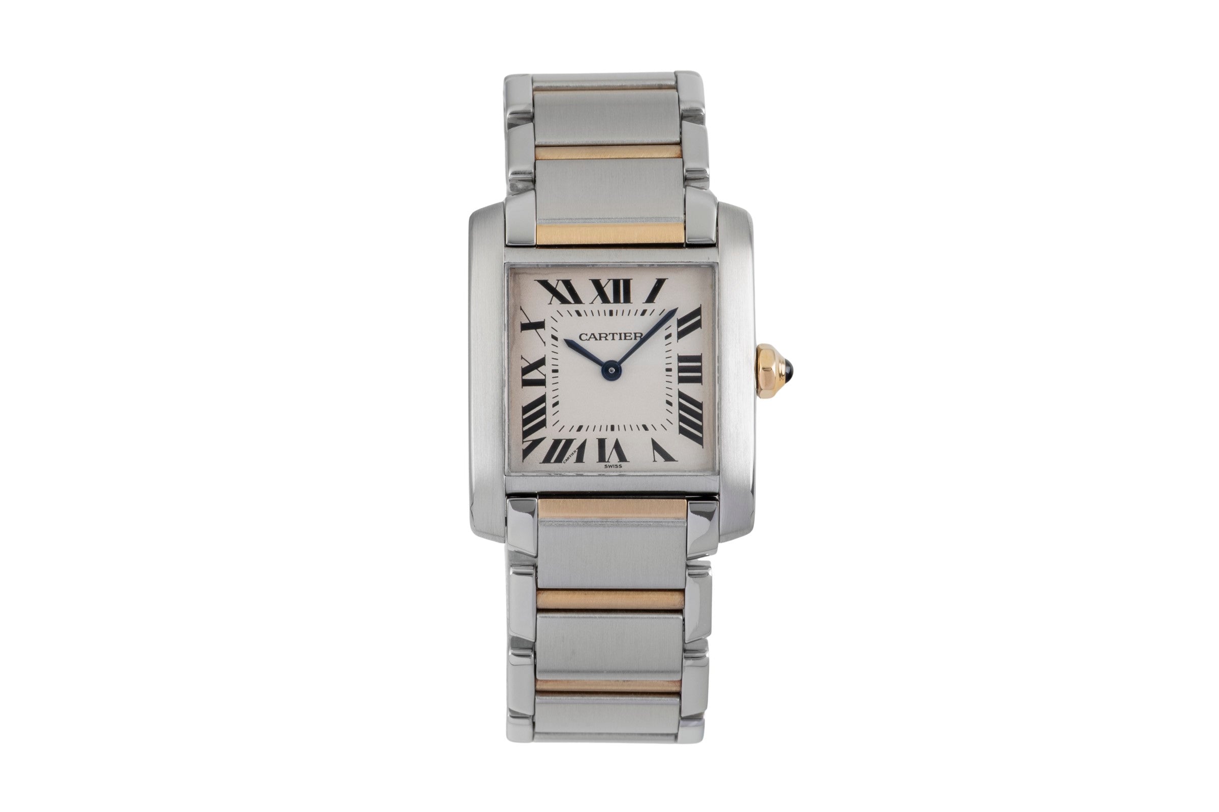 Cartier Tank Francaise acciaio / oro quarzo orologio da donna W51006Q4  [2602588]