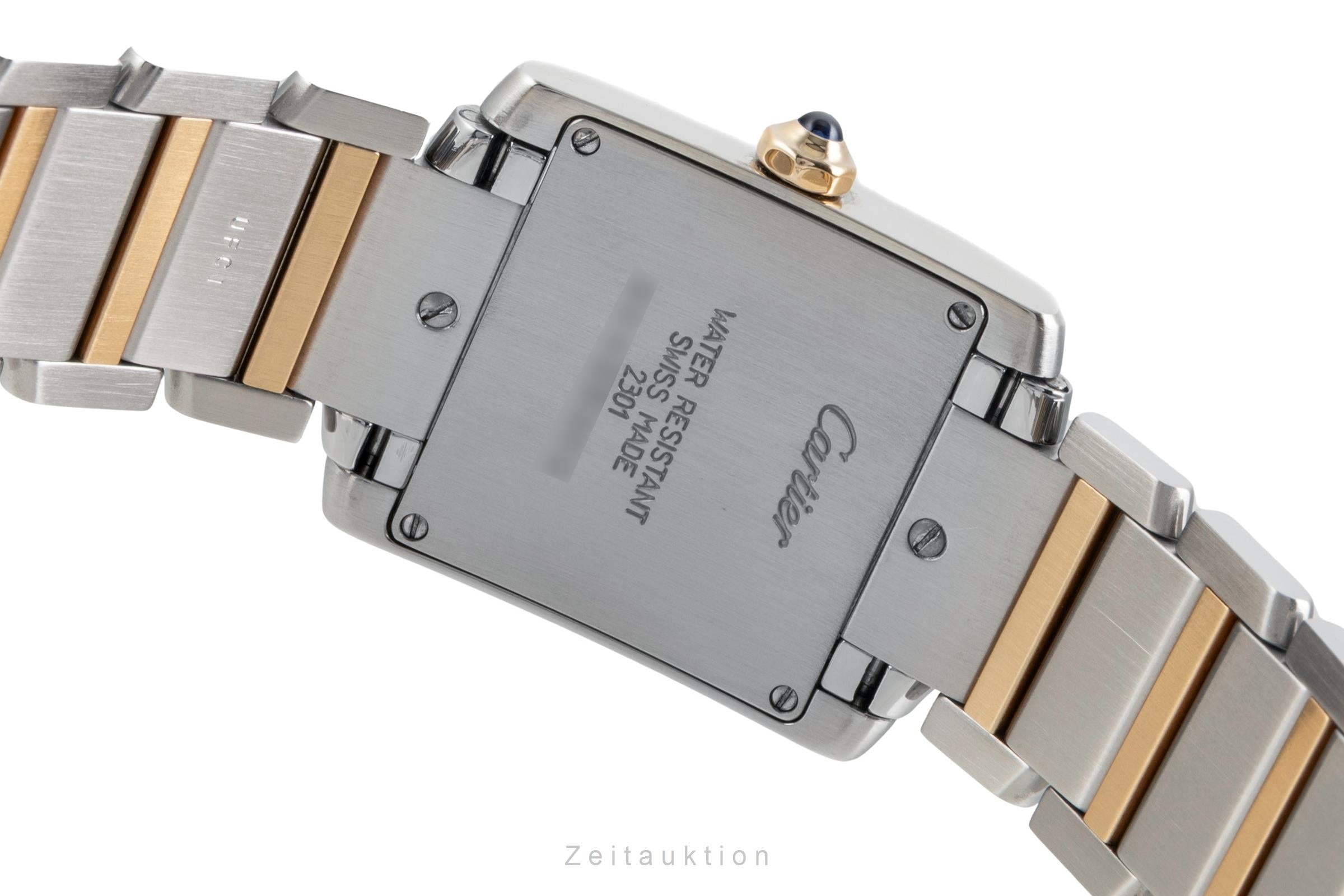 Cartier Tank Francaise steel / gold quartz women's watch W51006Q4  [2602588]