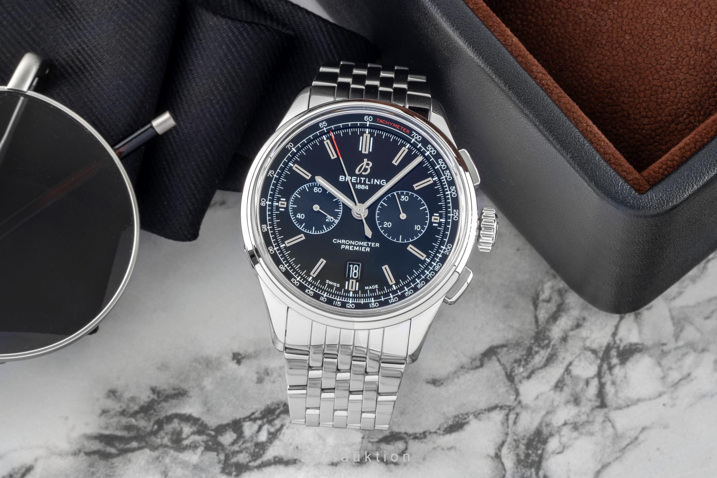 Breitling Premier chronograph steel automatic men's watch AB0118  [2602589]