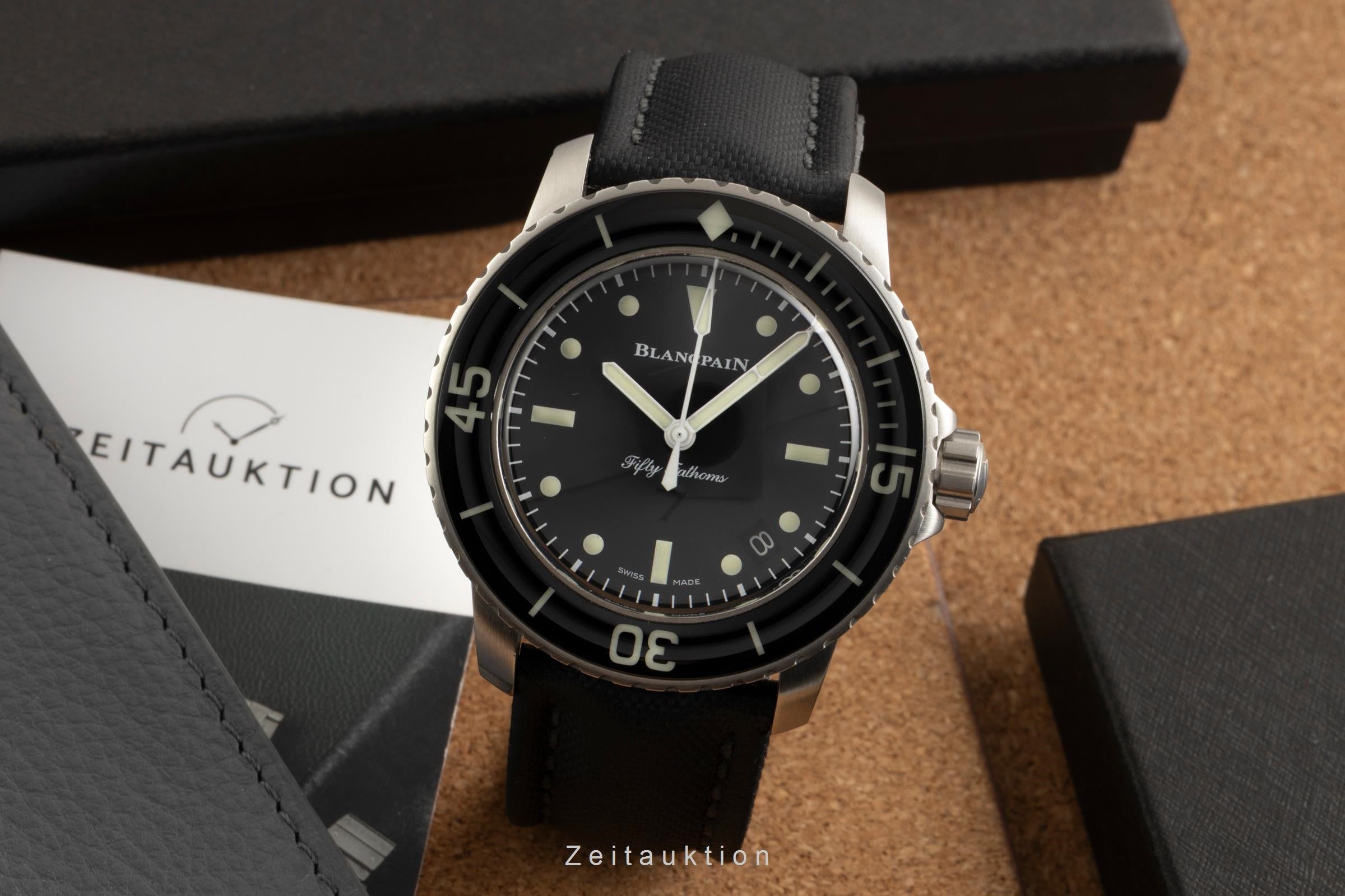 Blancpain Fifty Fathoms steel automatic men's watch 5015E-1130-B52A Limited  [2602591]