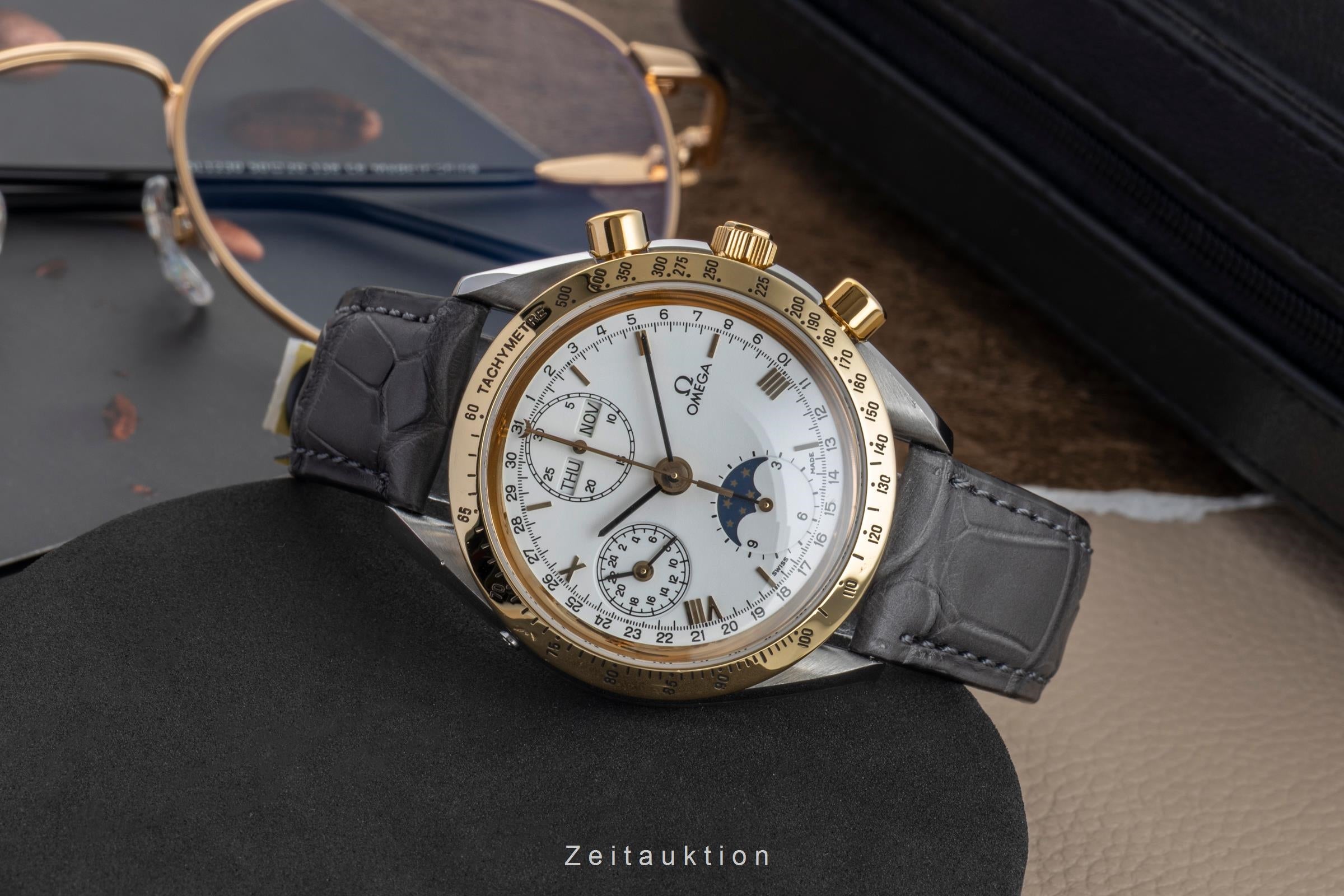 Omega Speedmaster chronographe acier / or  automatique montre pour hommes 3131.20, 175.0034  [2602599]