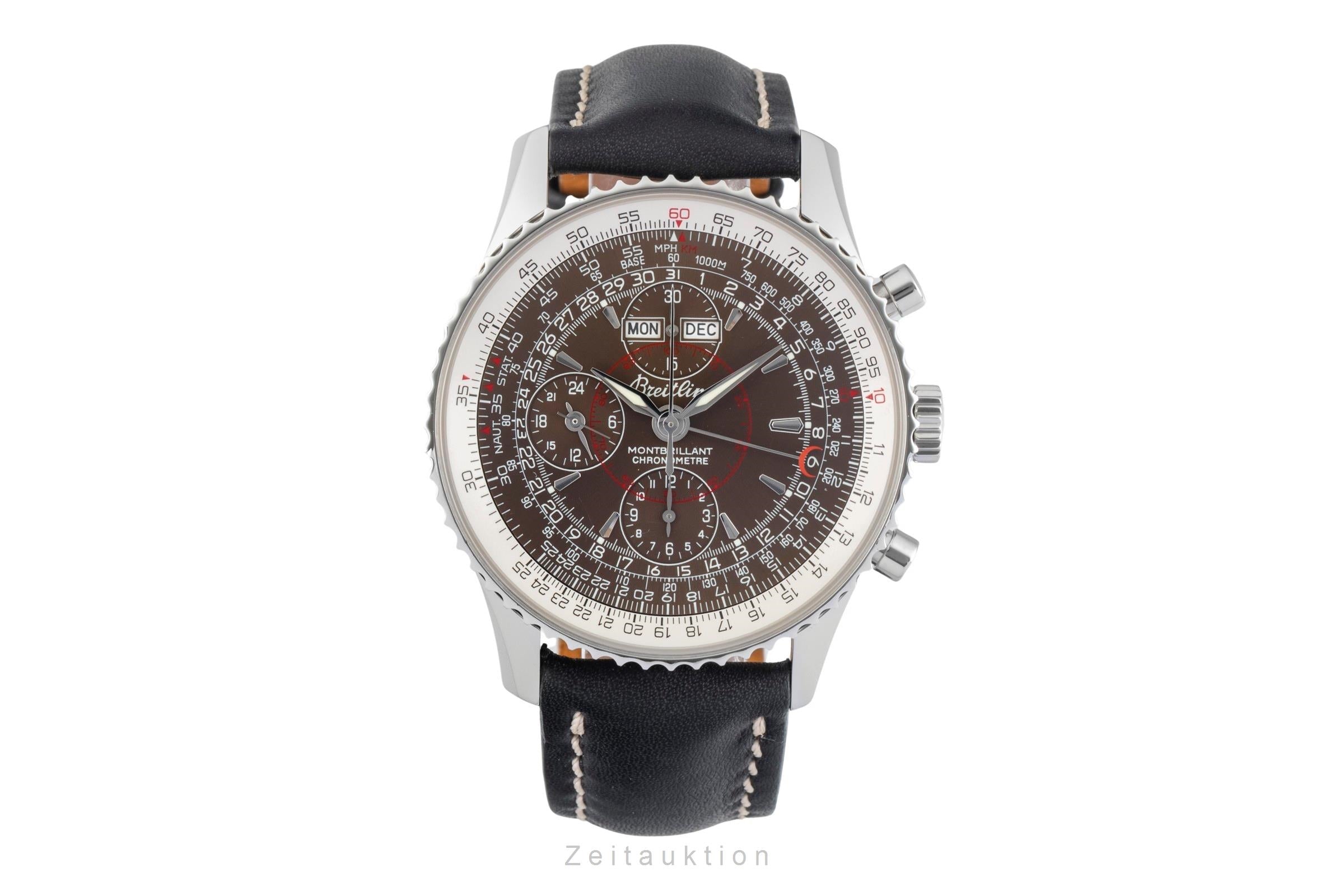 Breitling Montbrillant Datora  chronographe acier automatique montre pour hommes A21330  [2602604]