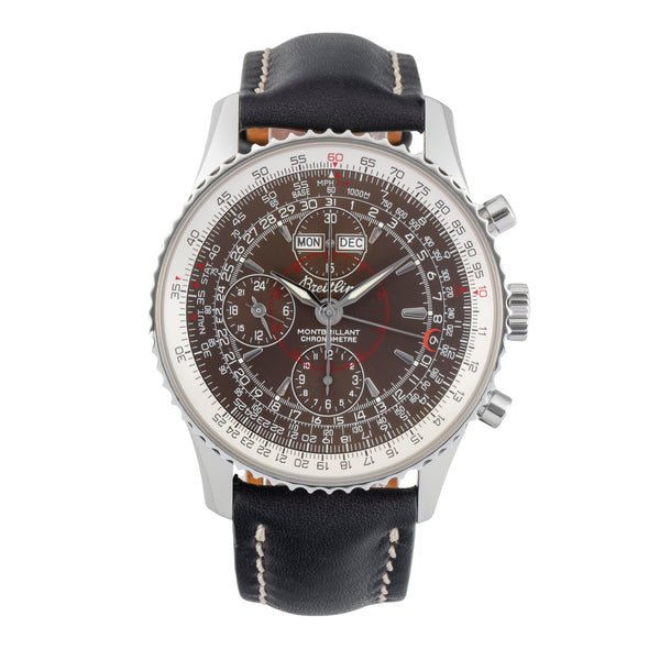 Breitling Montbrillant Datora  chronographe acier automatique montre pour hommes A21330  [2602604]