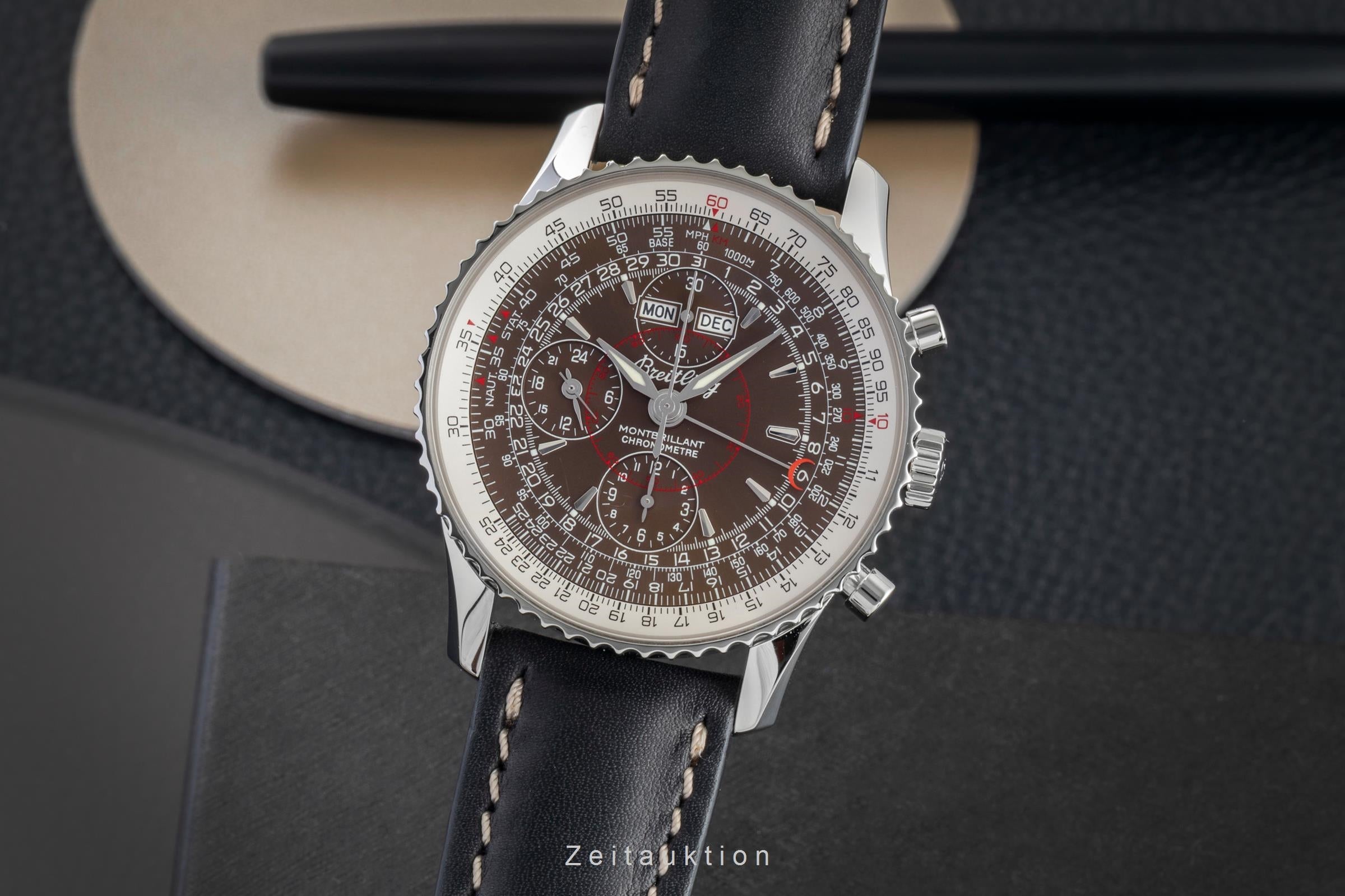 Breitling Montbrillant Datora  chronographe acier automatique montre pour hommes A21330  [2602604]