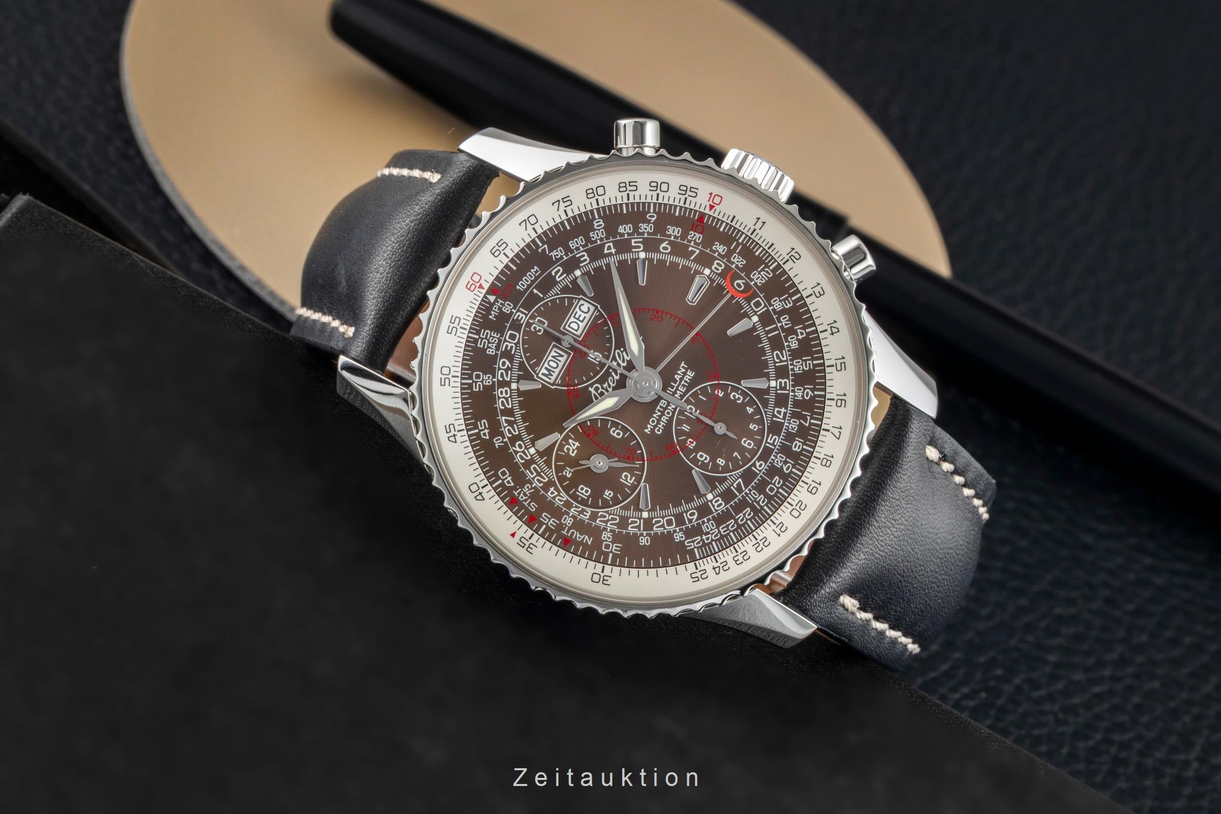 Breitling Montbrillant Datora  chronographe acier automatique montre pour hommes A21330  [2602604]