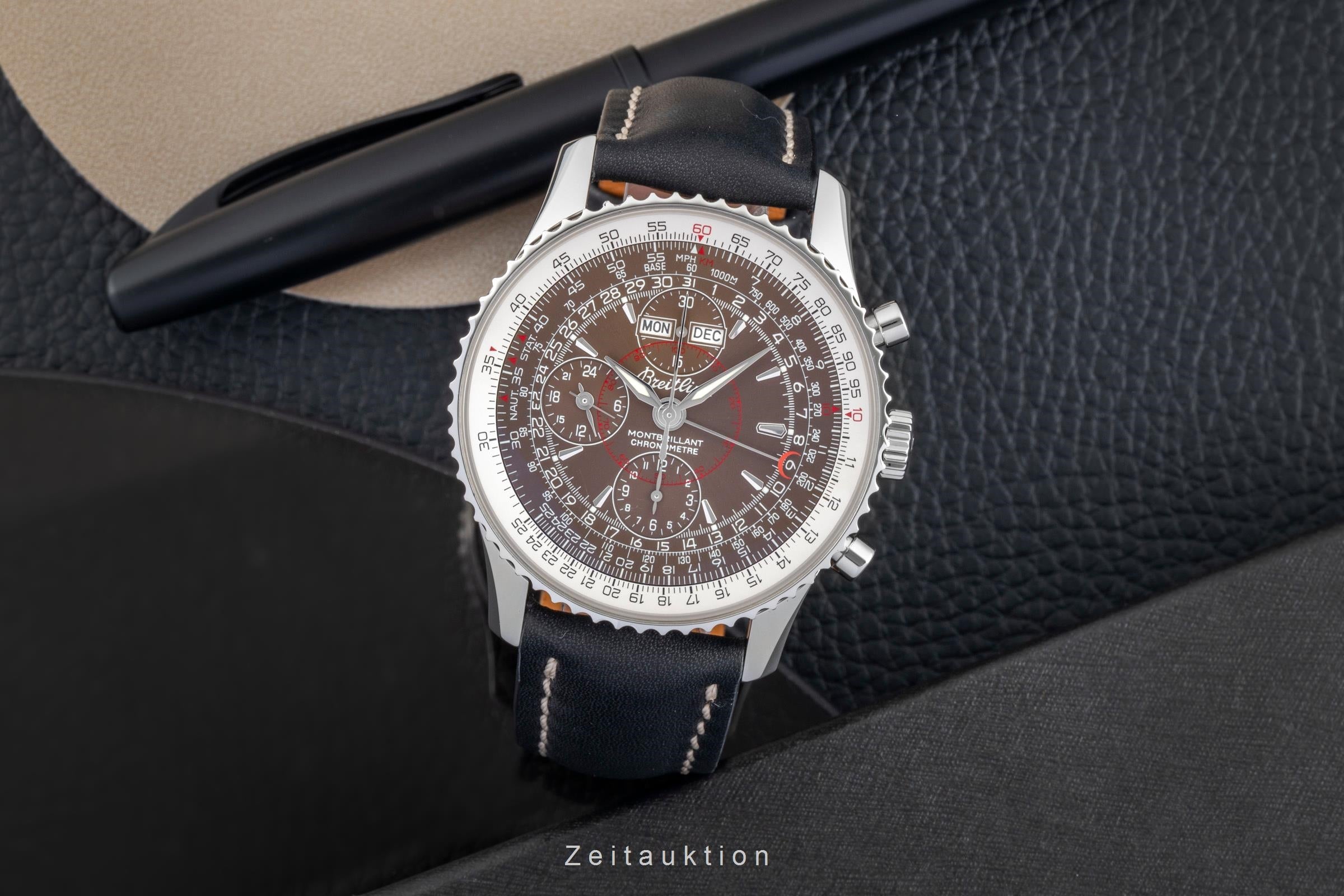 Breitling Montbrillant Datora  chronographe acier automatique montre pour hommes A21330  [2602604]