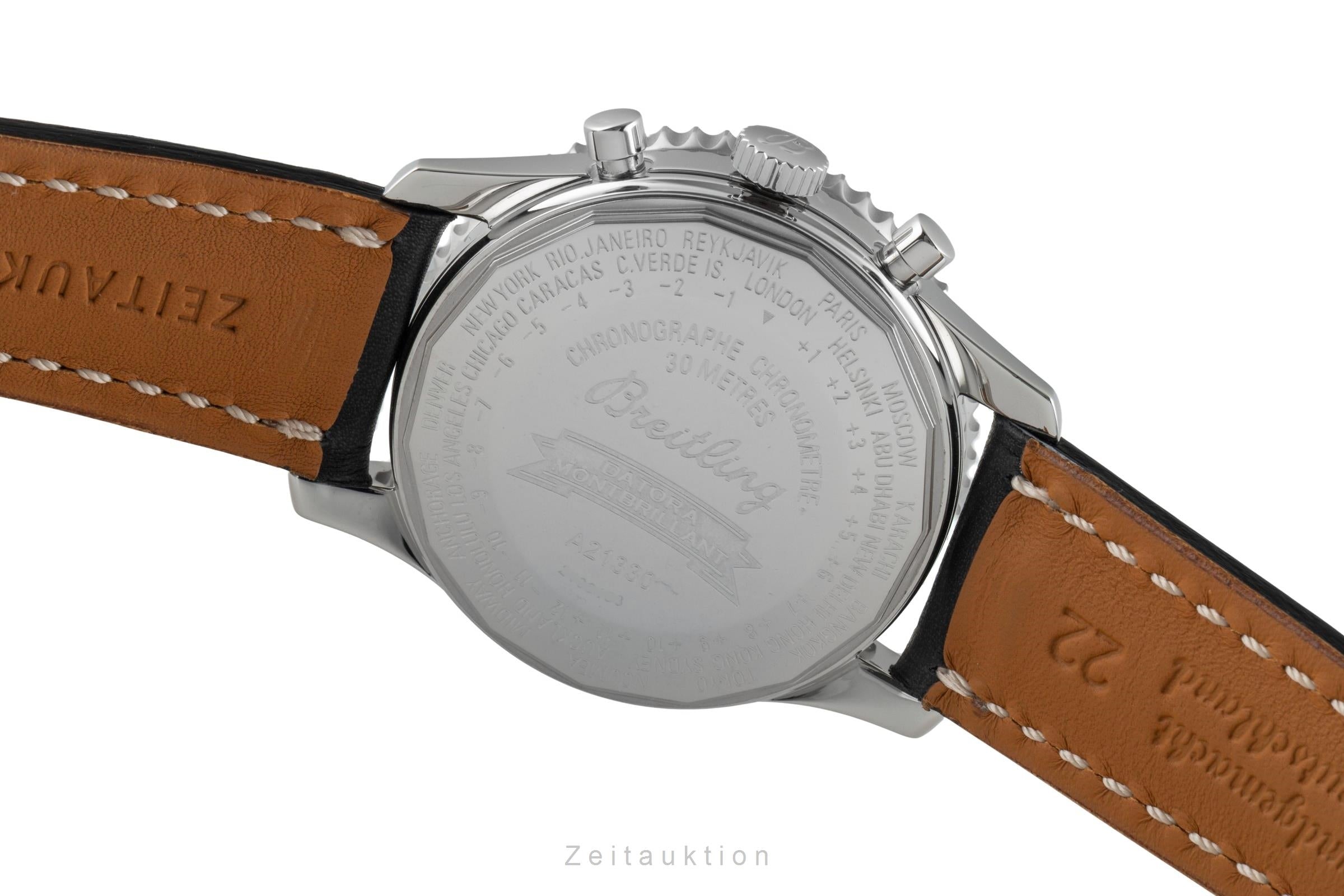 Breitling Montbrillant Datora  chronographe acier automatique montre pour hommes A21330  [2602604]