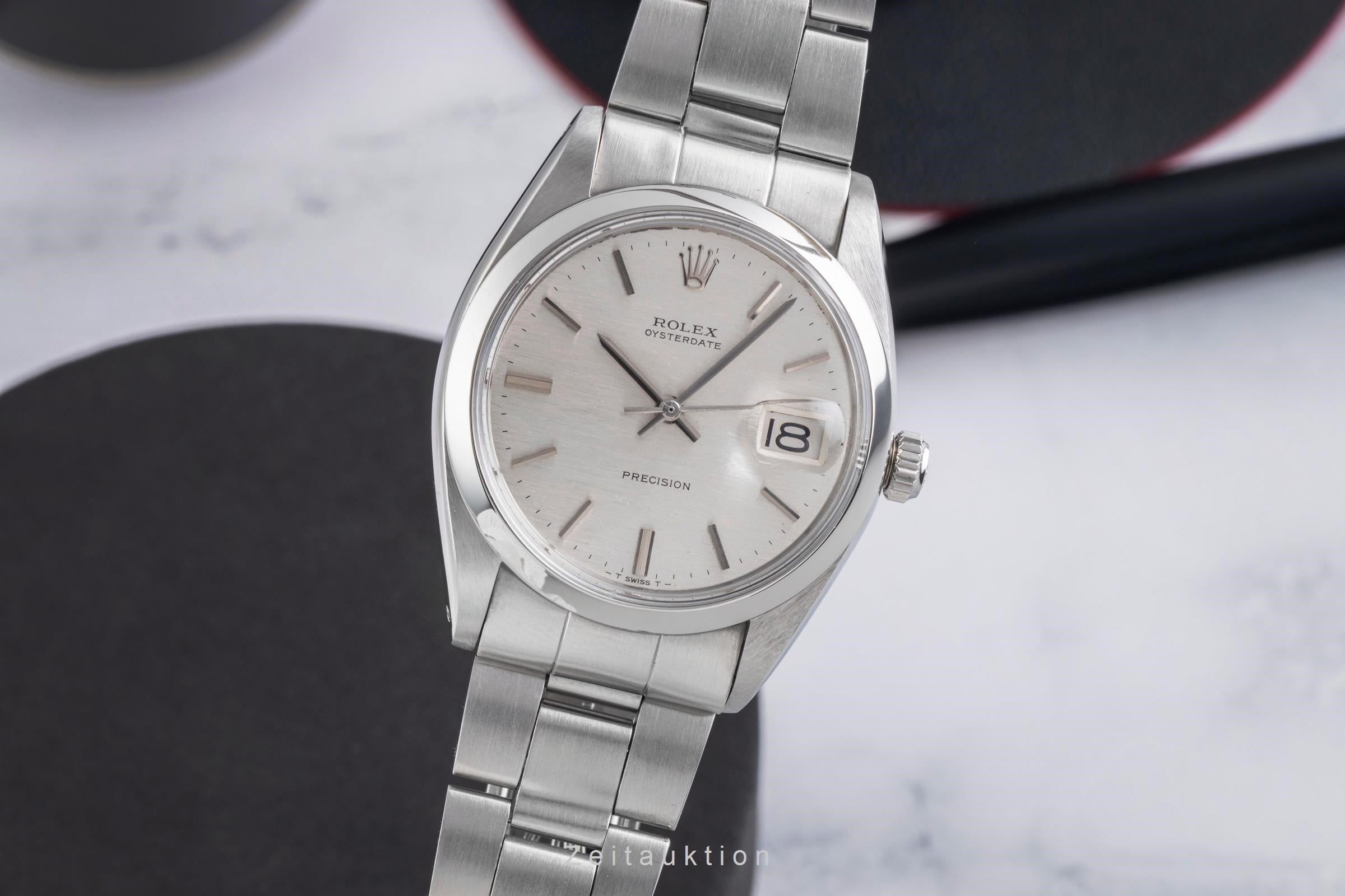 Rolex Precision acciaio carica manuale orologio da uomo 6694 Vintage  [2602606]