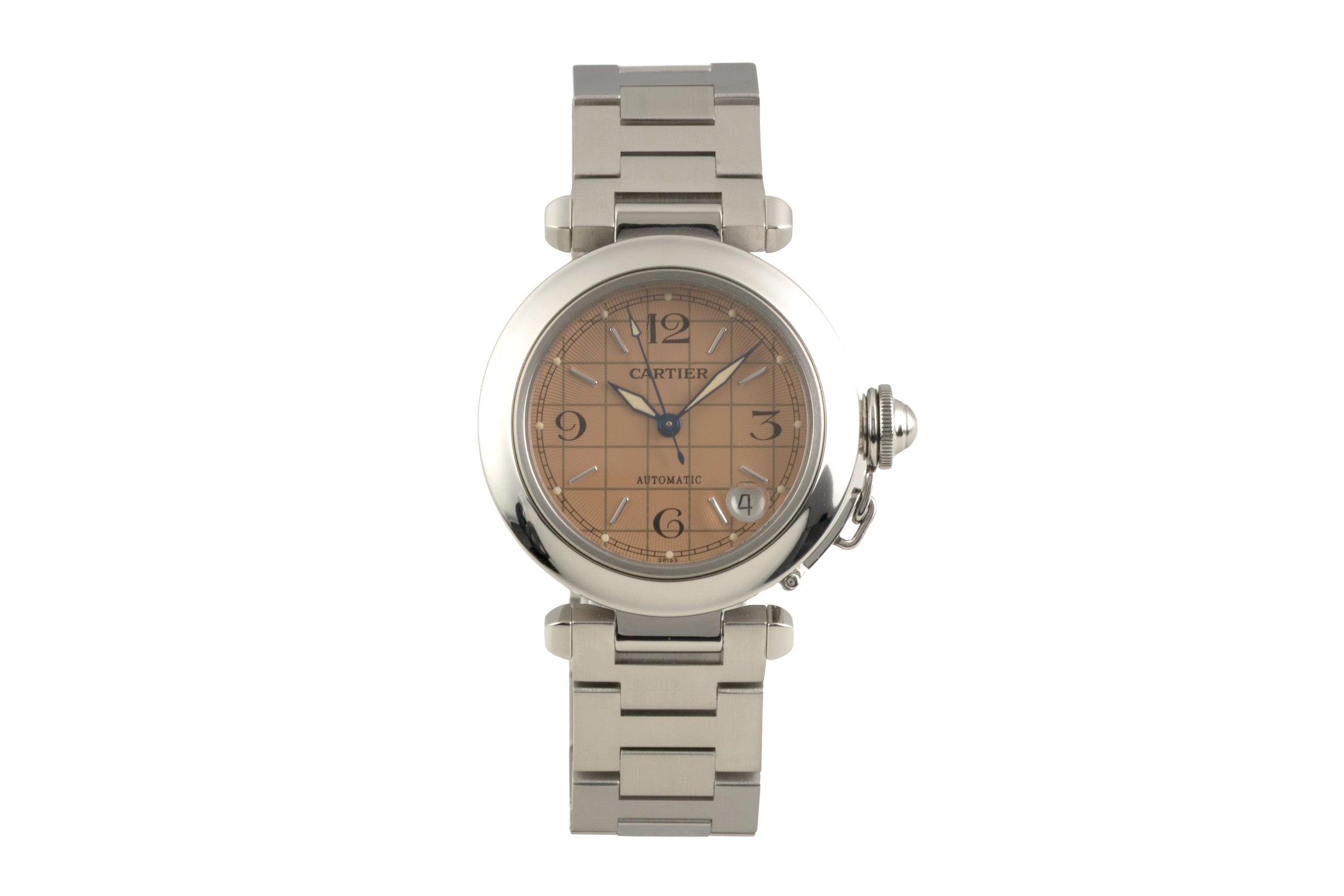 Cartier Pasha C Edelstahl Automatik Herrenuhr Ref. W31024M7 Klassiker [2602607]