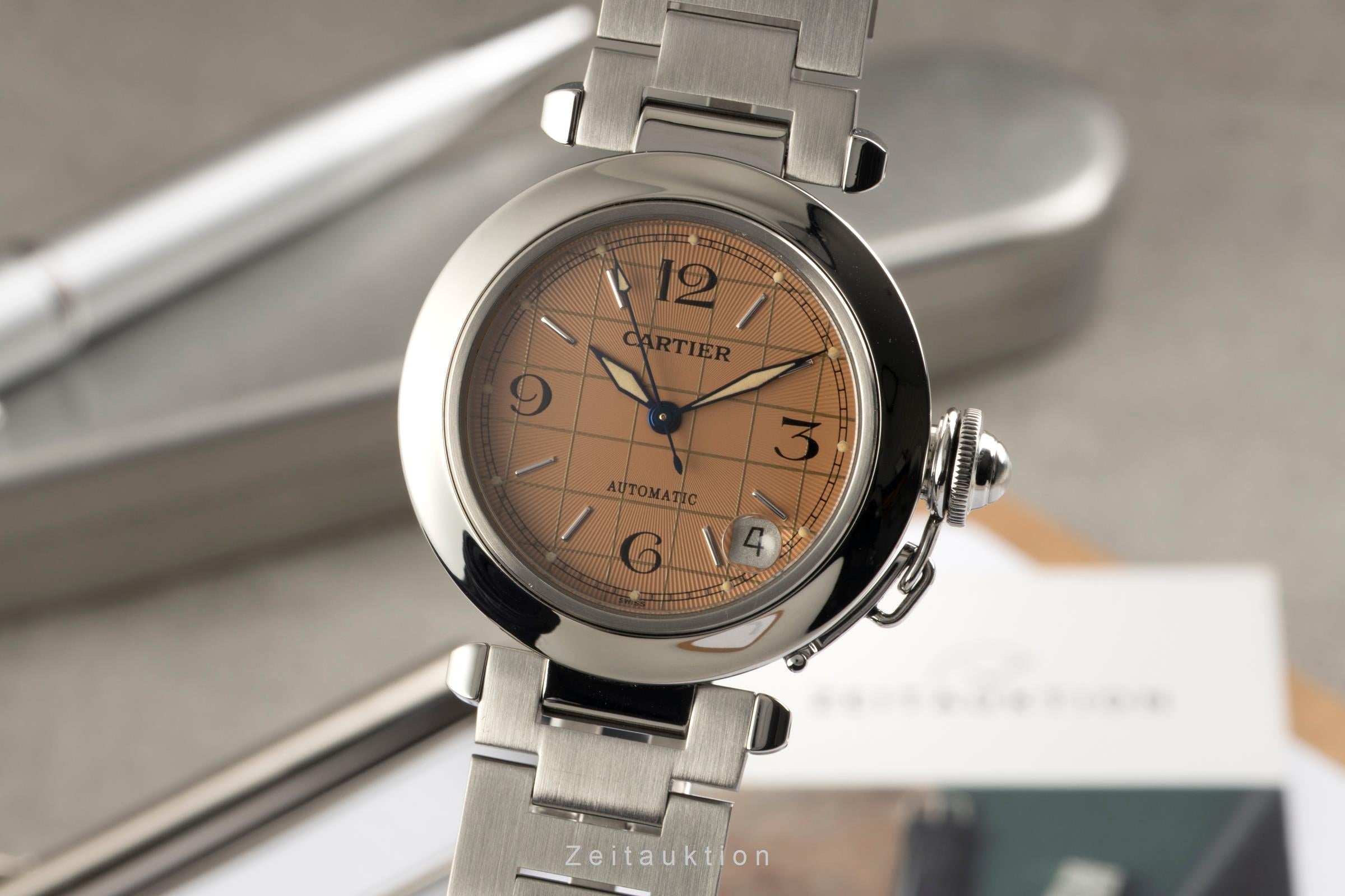 Cartier Pasha acier automatique montre pour hommes W31024M7  [2602607]