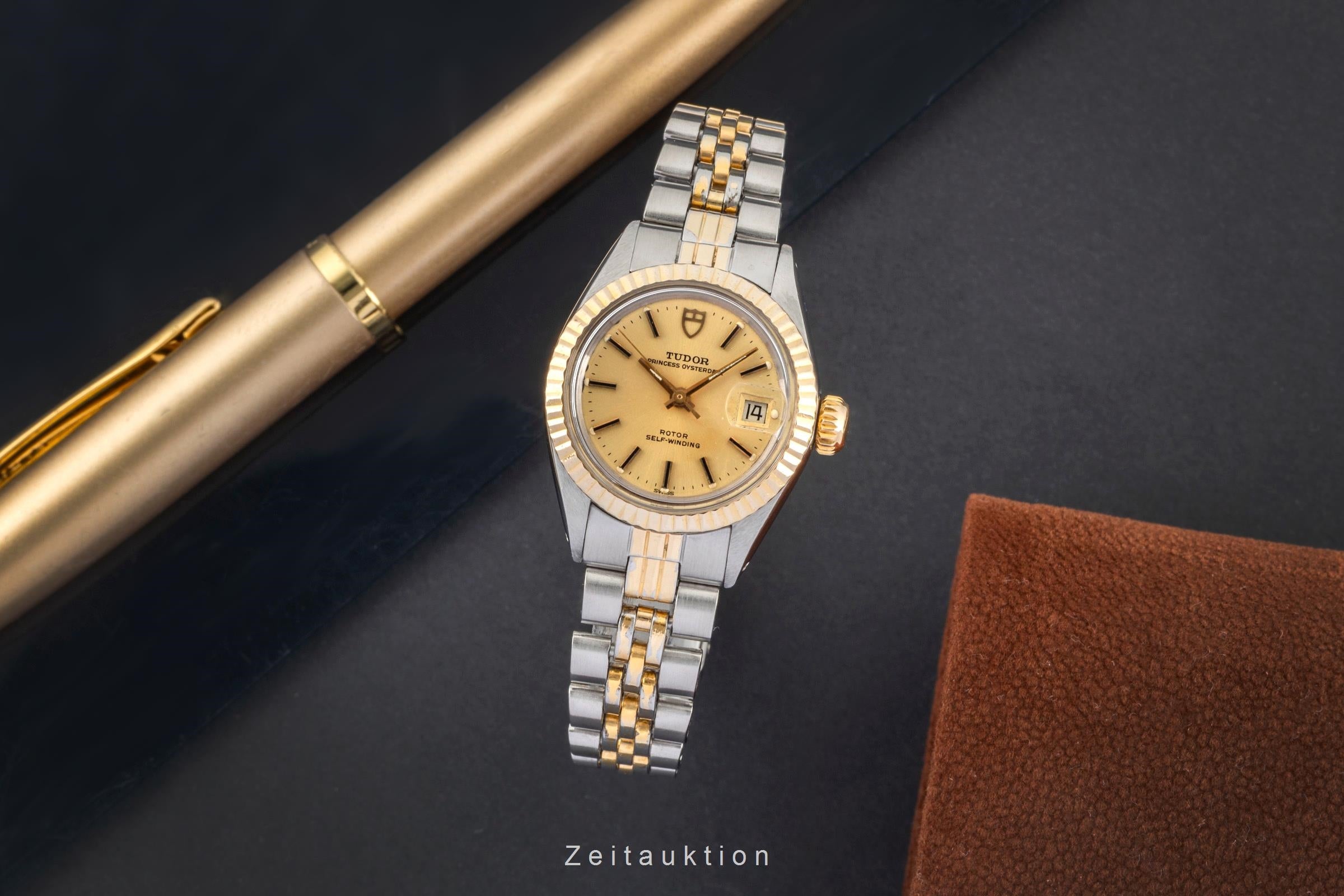 Tudor Princess Oysterdate Stahl / Gold Automatik Damenuhr Ref. 92413 Klassiker [2602609]