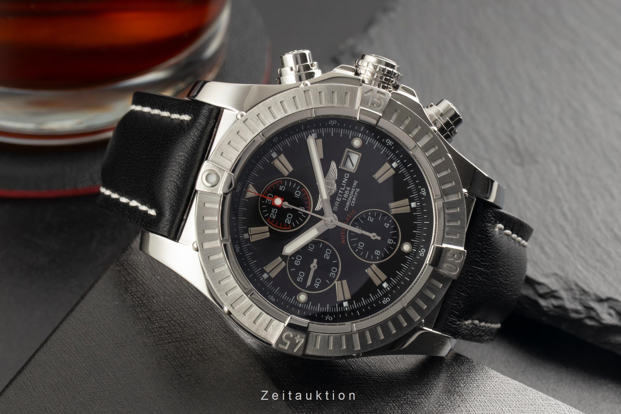 Breitling Super Avenger chronographe acier automatique montre pour hommes A13370  [2602611]