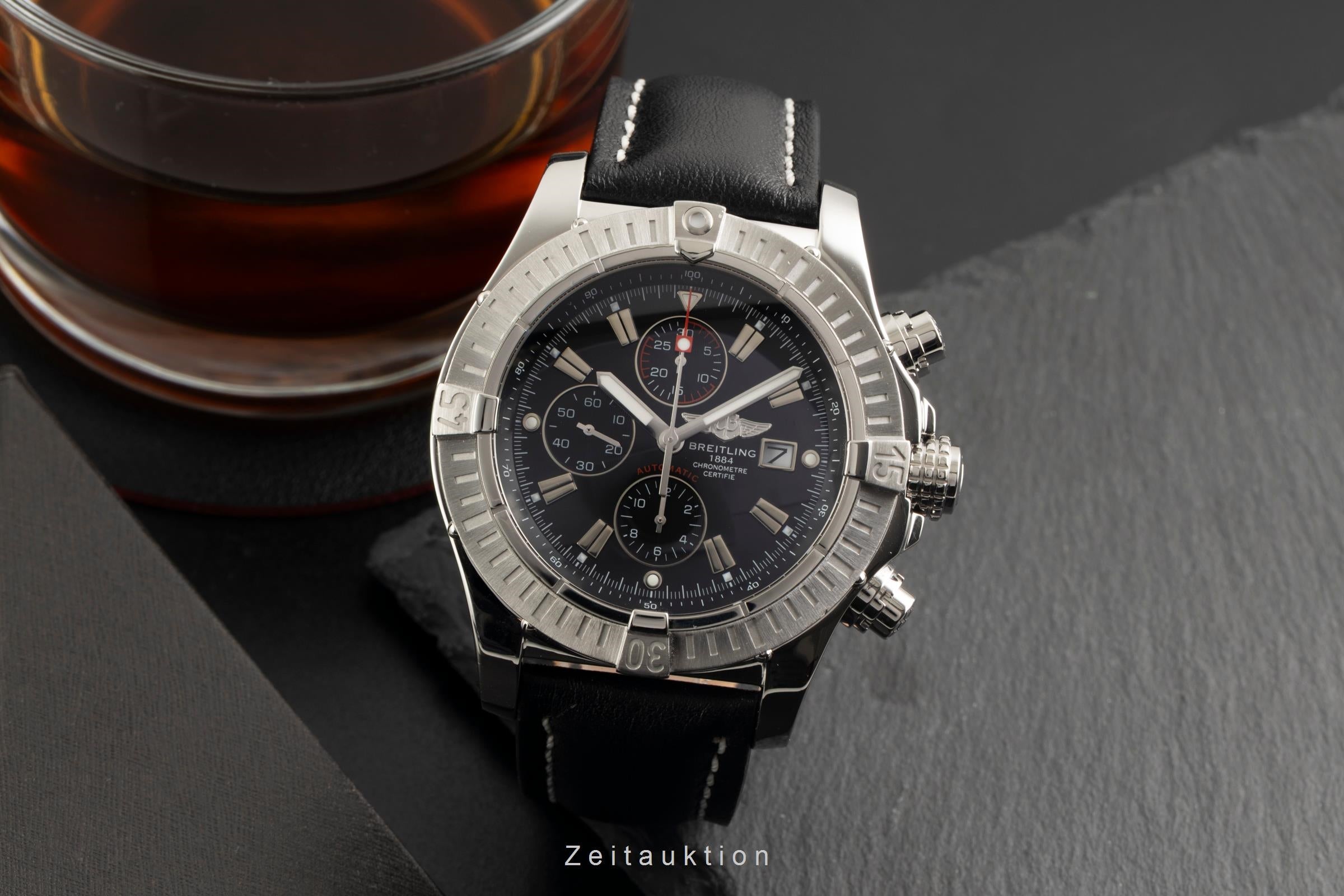 Breitling Super Avenger chronographe acier automatique montre pour hommes A13370  [2602611]