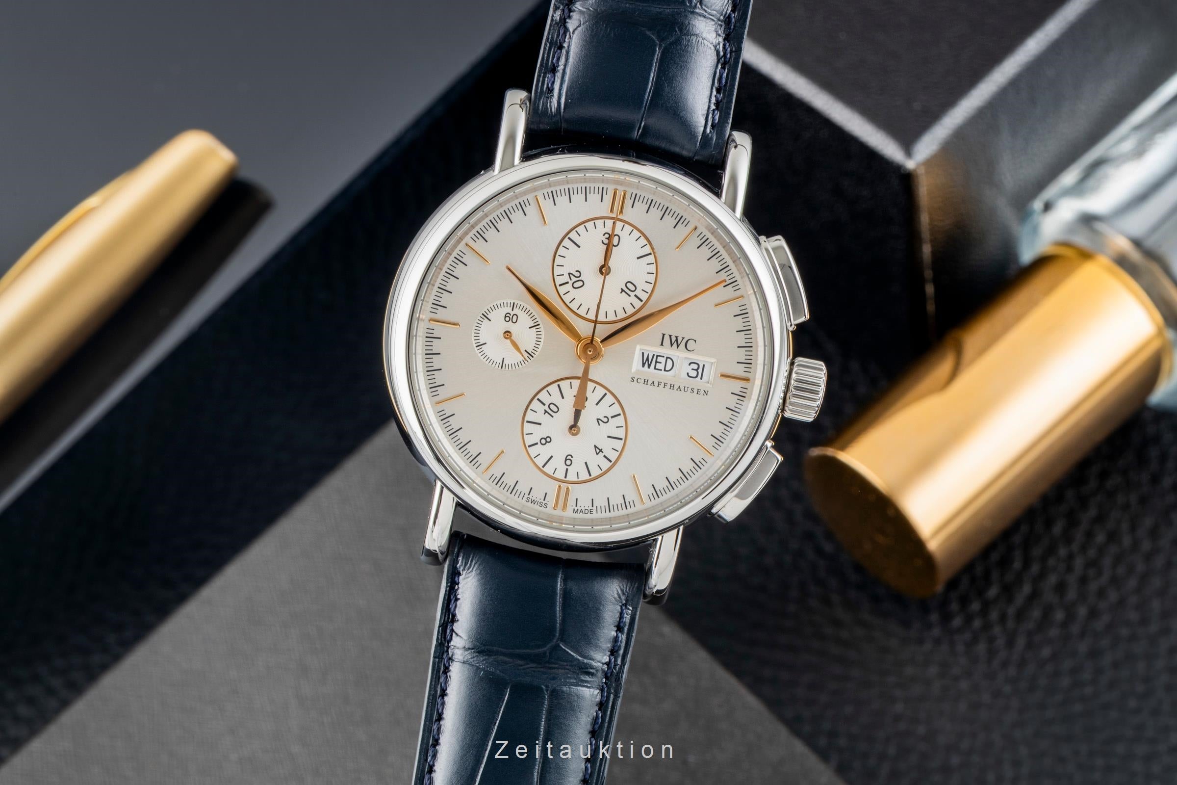 IWC Portofino Chronograph Stahl Automatik Herrenuhr Ref. IW378302  [2602614]