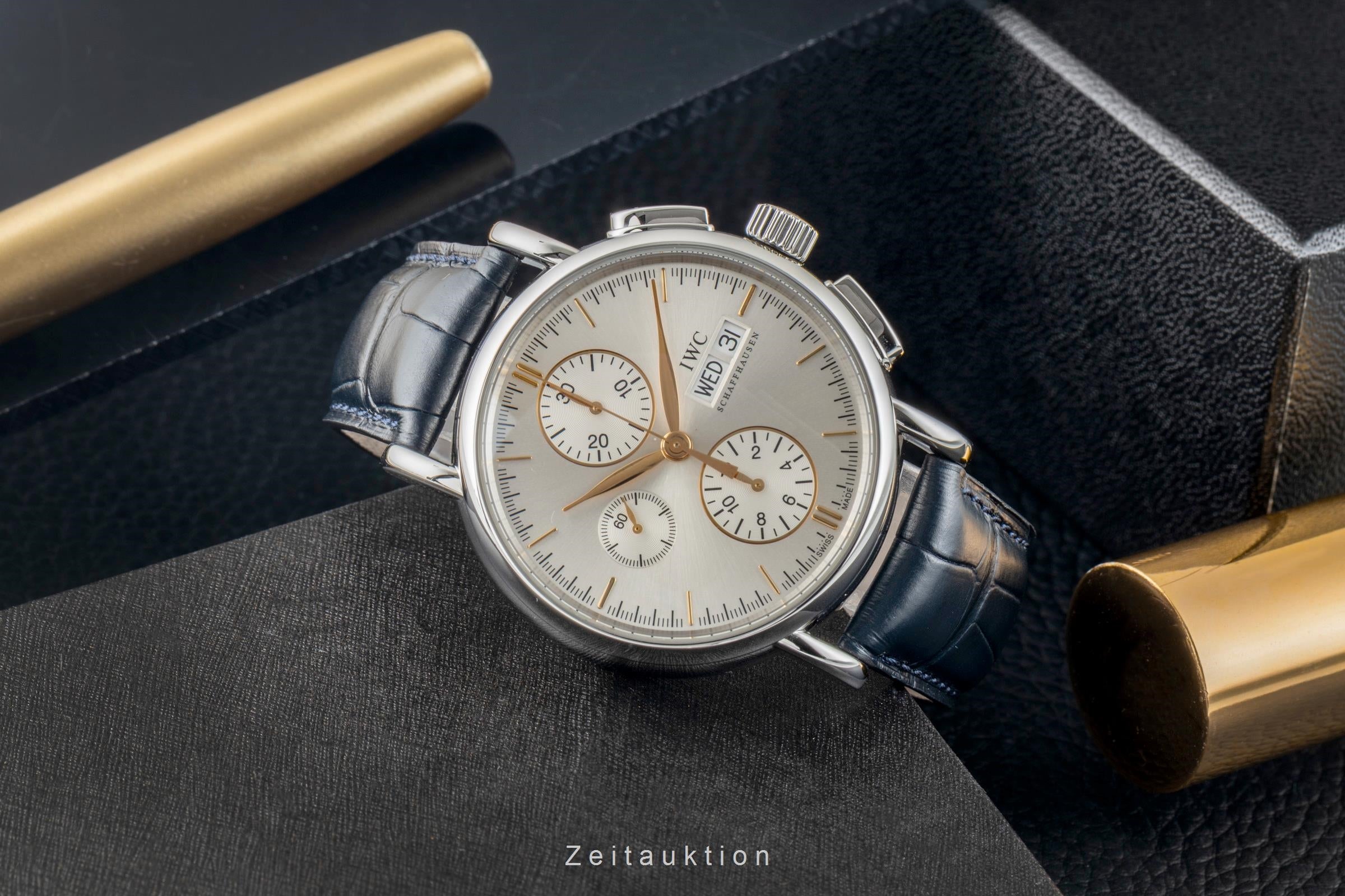 IWC Portofino Chronograph Stahl Automatik Herrenuhr Ref. IW378302  [2602614]