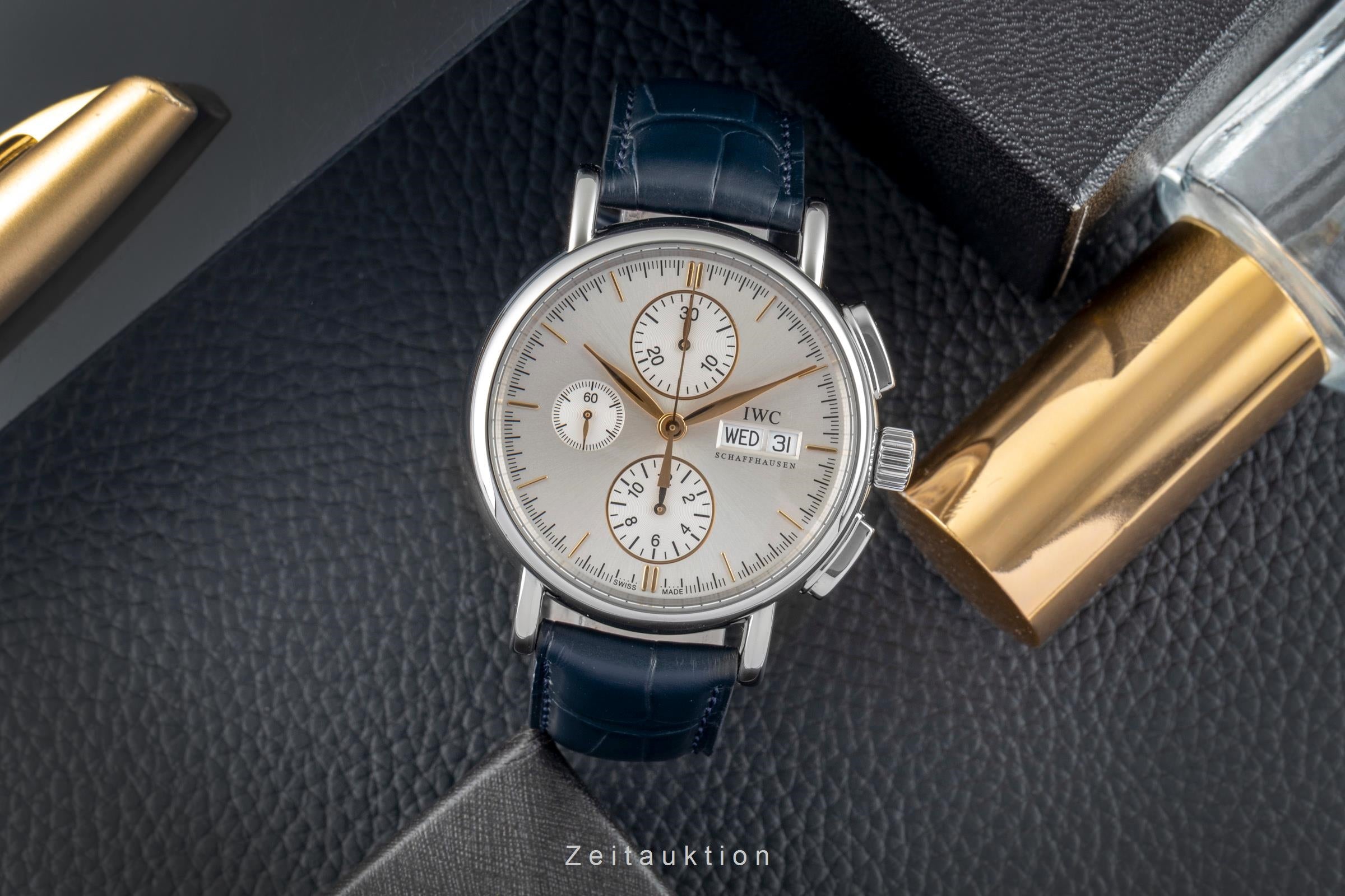 IWC Portofino Chronograph Stahl Automatik Herrenuhr Ref. IW378302  [2602614]