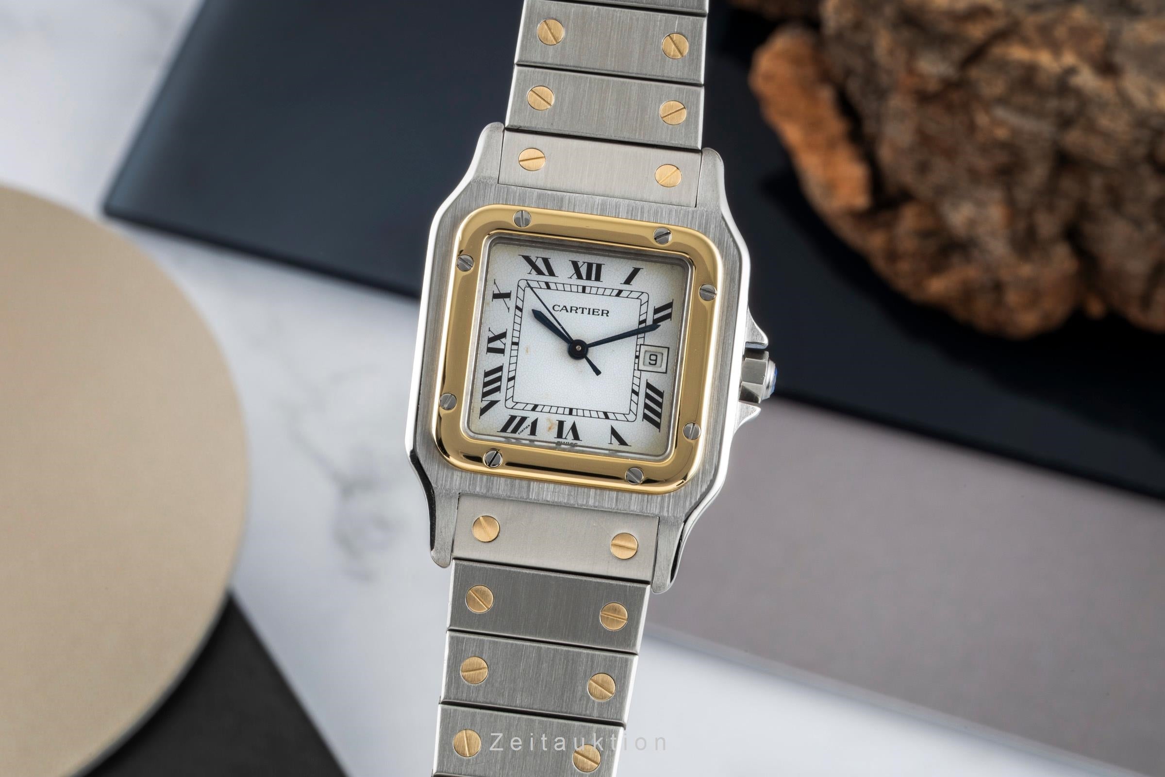 Cartier Santos steel / gold automatic men's watch 2961  [2602617]