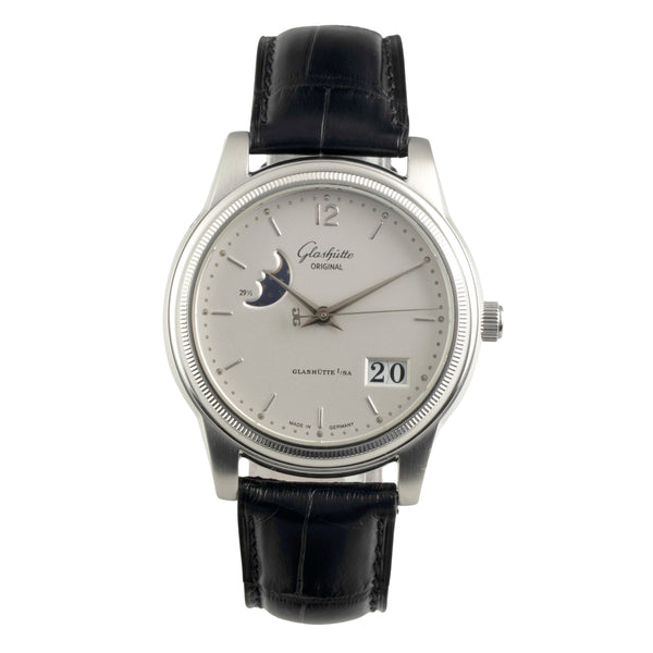 Glashütte Senator acciaio automatismo orologio da uomo 39-41-02-02-04  [2602619]