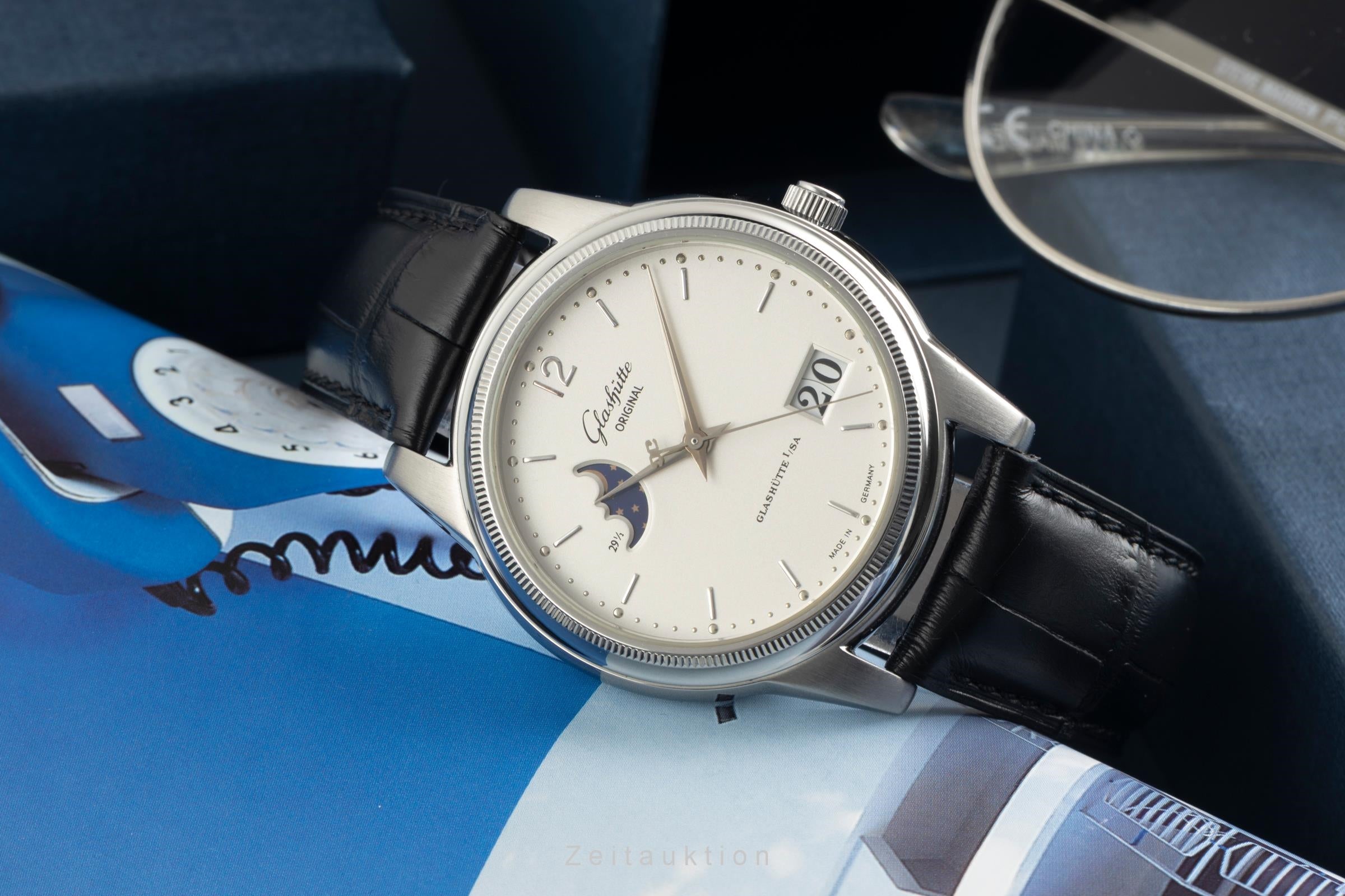 Glashütte Senator acciaio automatismo orologio da uomo 39-41-02-02-04  [2602619]