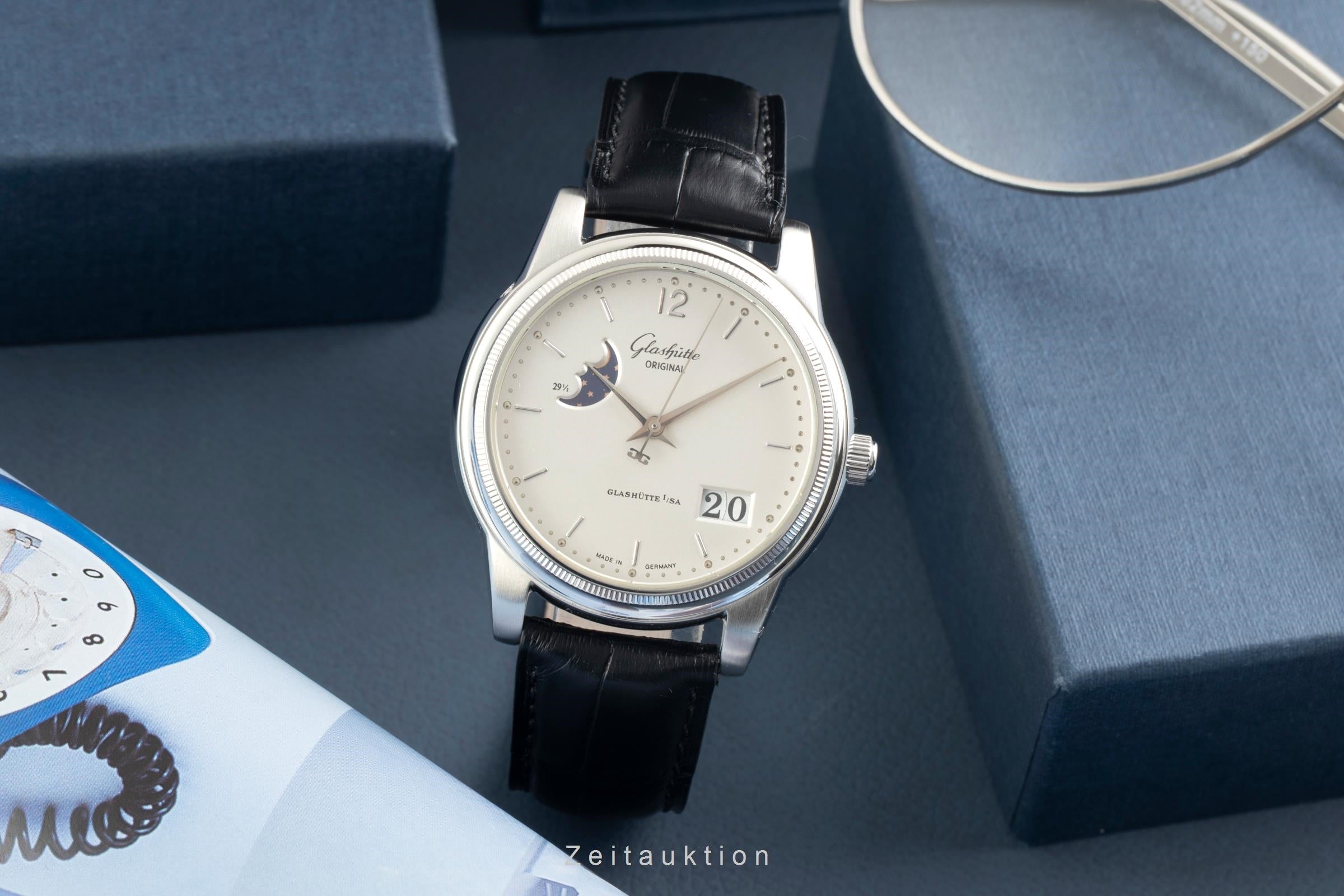 Glashütte Senator acciaio automatismo orologio da uomo 39-41-02-02-04  [2602619]