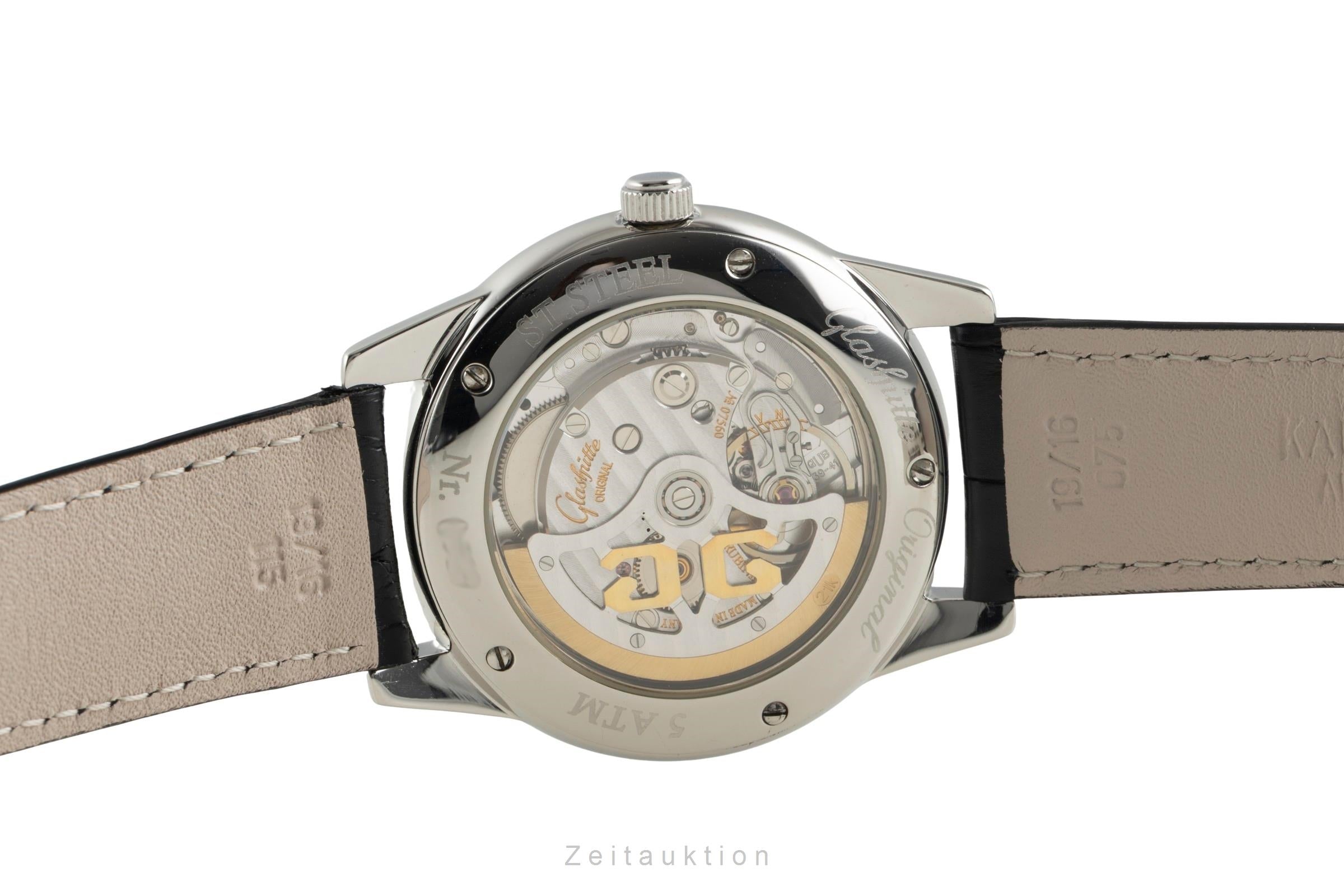 Glashütte Senator acciaio automatismo orologio da uomo 39-41-02-02-04  [2602619]