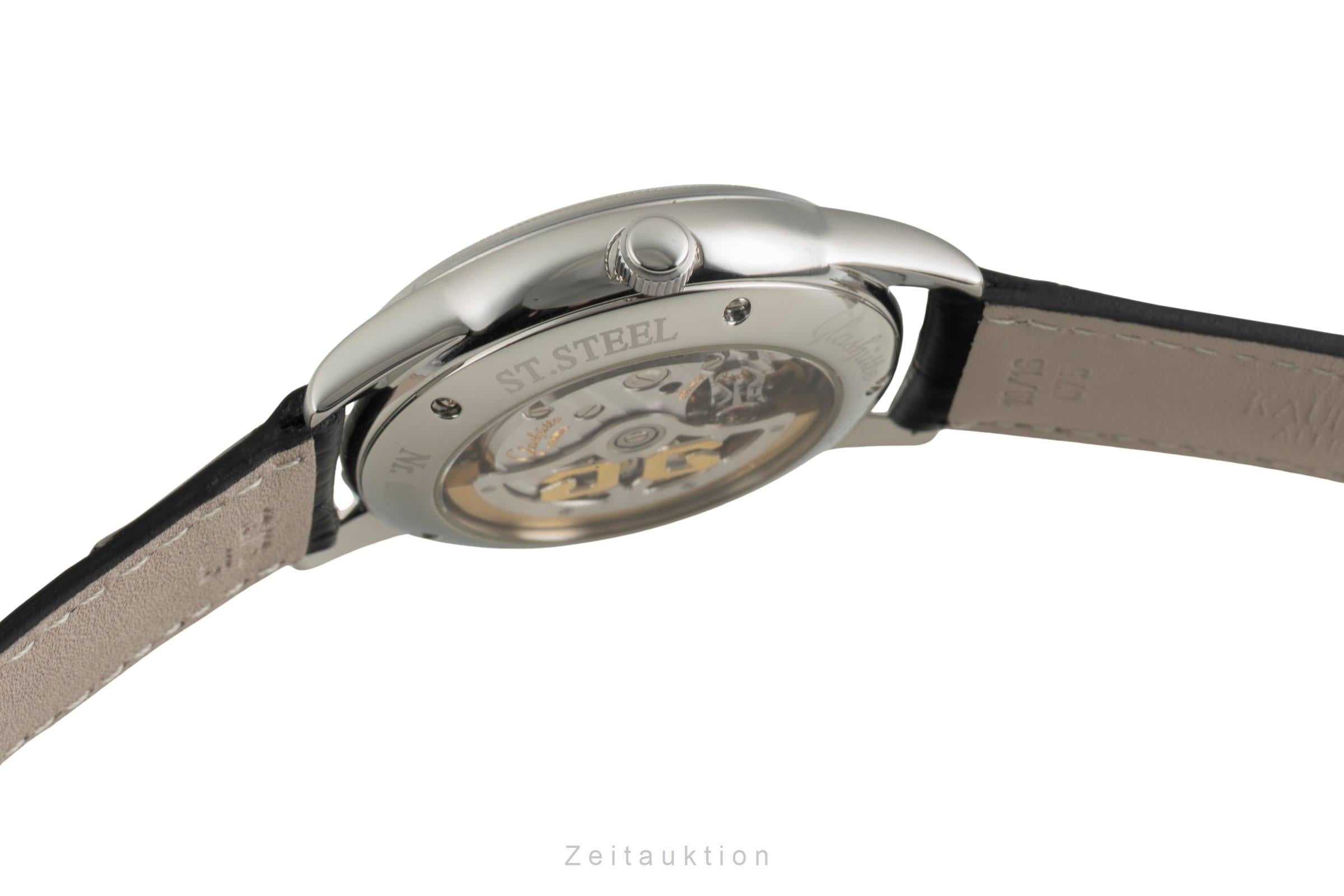 Glashütte Senator acciaio automatismo orologio da uomo 39-41-02-02-04  [2602619]