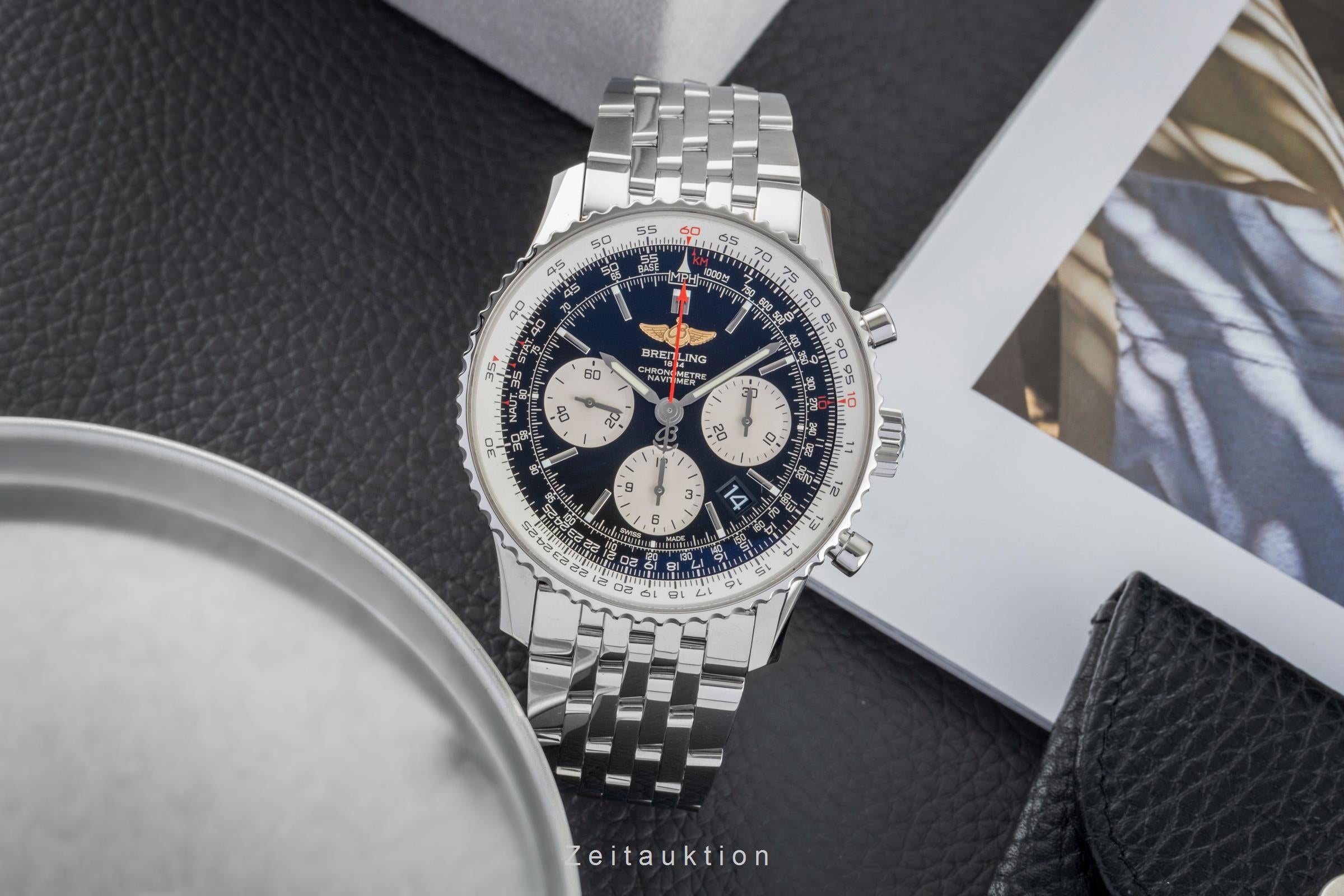 Breitling Navitimer 01 Chronograph Stahl Automatik Ref AB012012/BB01 Papers 2017 [2602622]