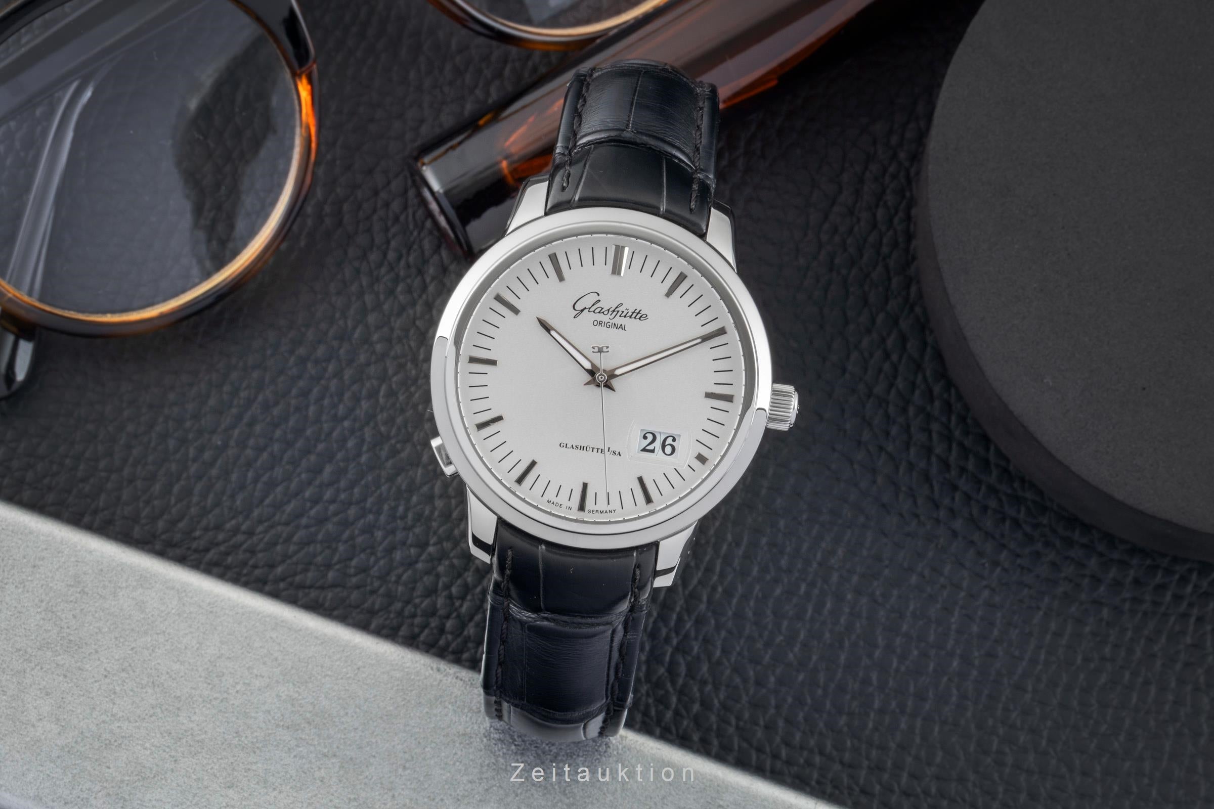 Glashütte Senator acero automático reloj para caballeros 100-03-13-02-04  [2602625]