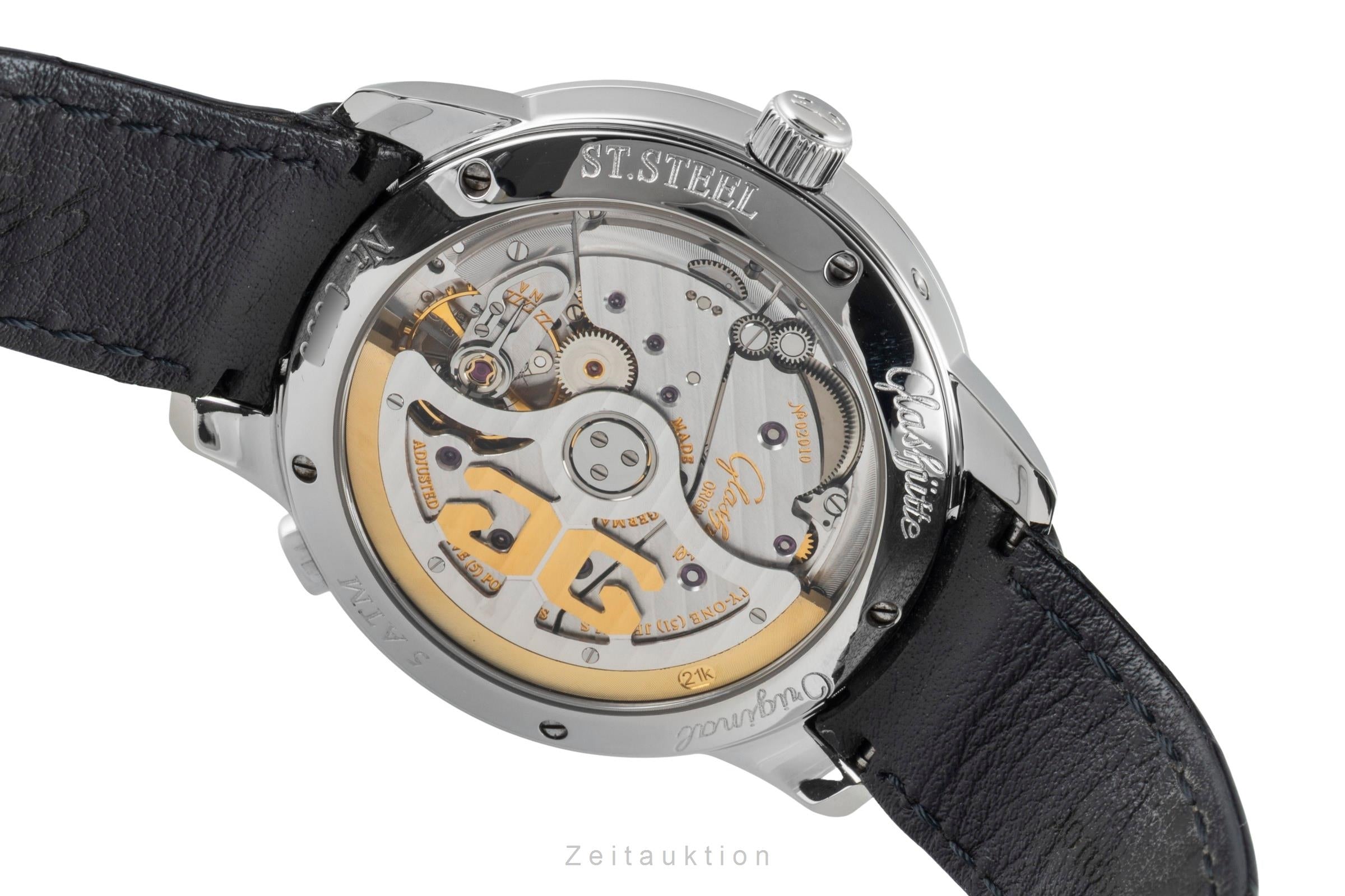 Glashütte Senator acero automático reloj para caballeros 100-03-13-02-04  [2602625]