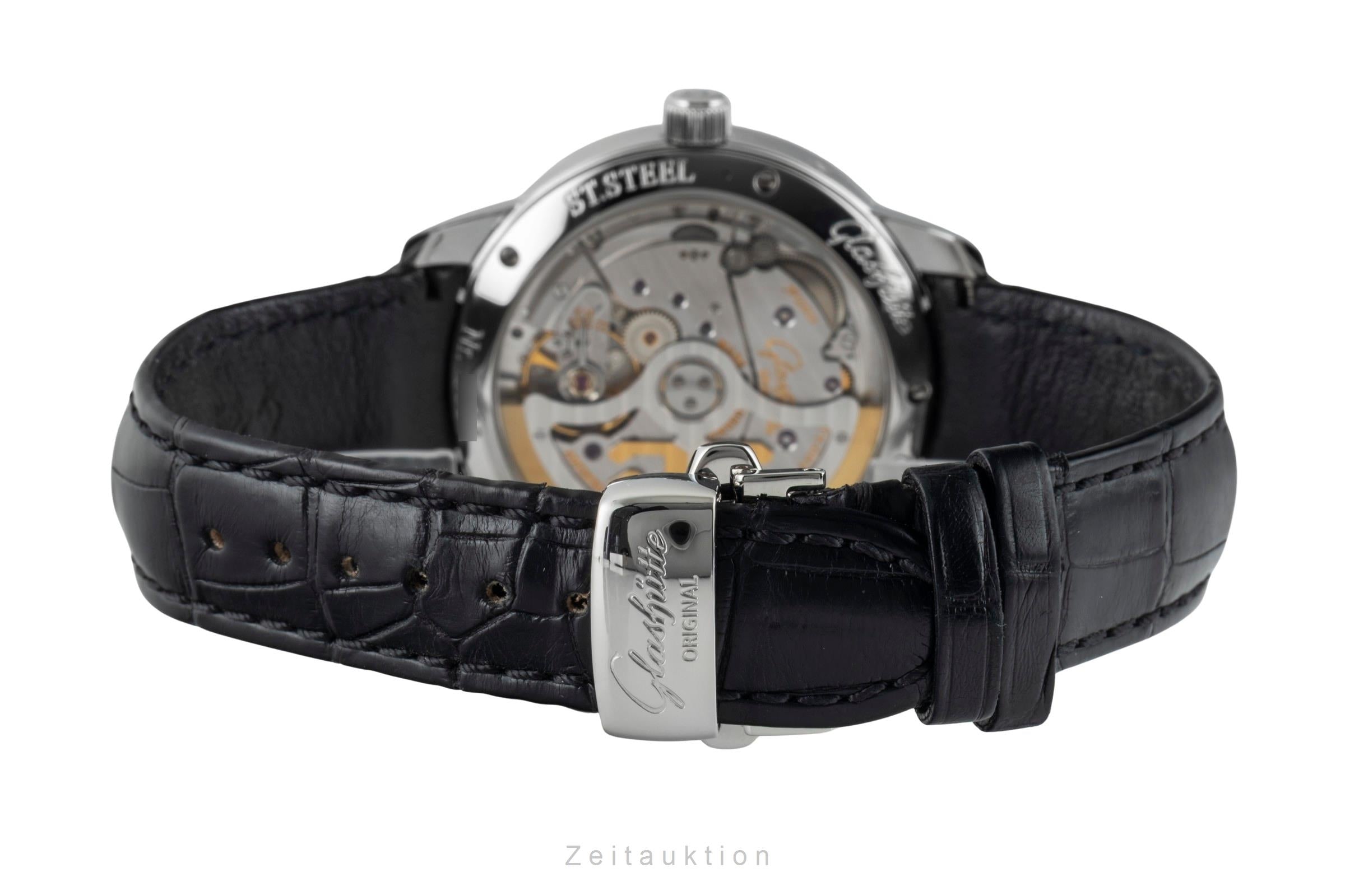 Glashütte Senator acero automático reloj para caballeros 100-03-13-02-04  [2602625]