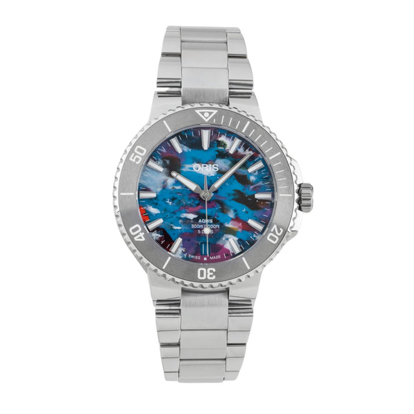 Oris Aquis Date acero automático reloj para caballeros 01 400 7790 4150-07 8 23 02PEB LP: 3750EUR  [2602637]