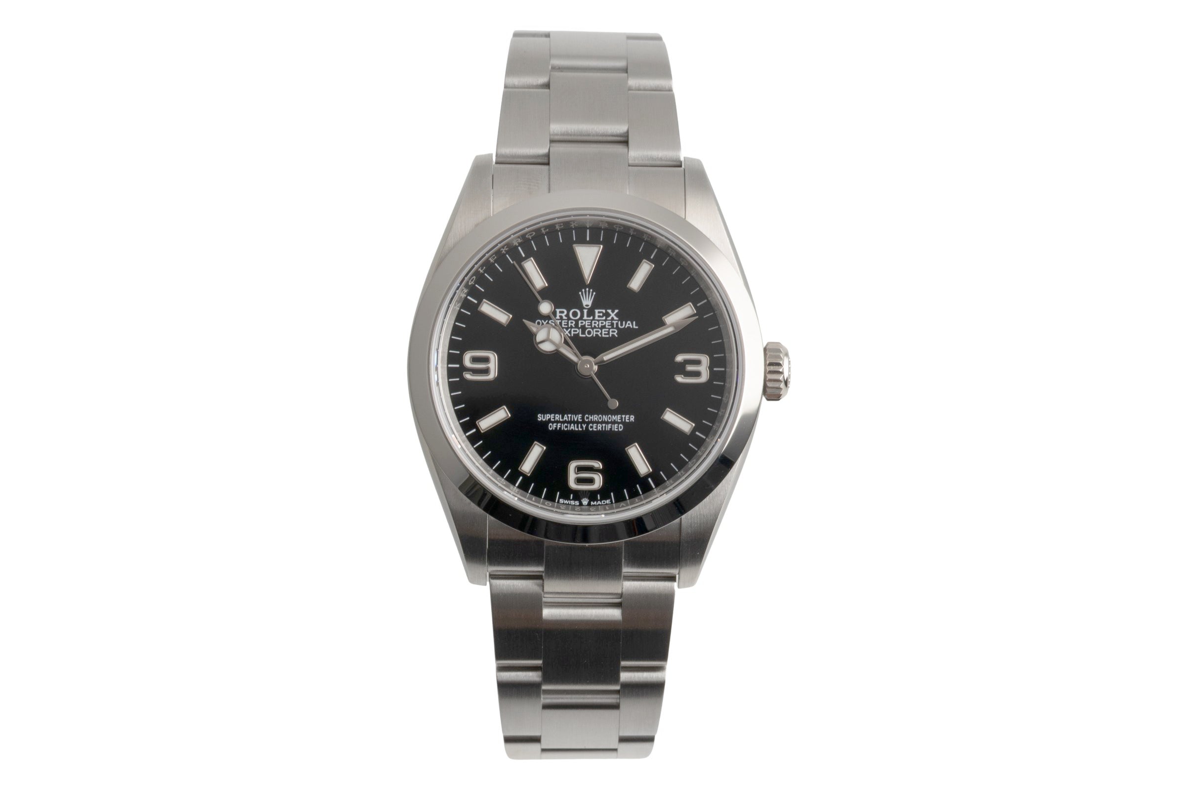 Rolex Explorer steel automatic men's watch 124270  [2602638]