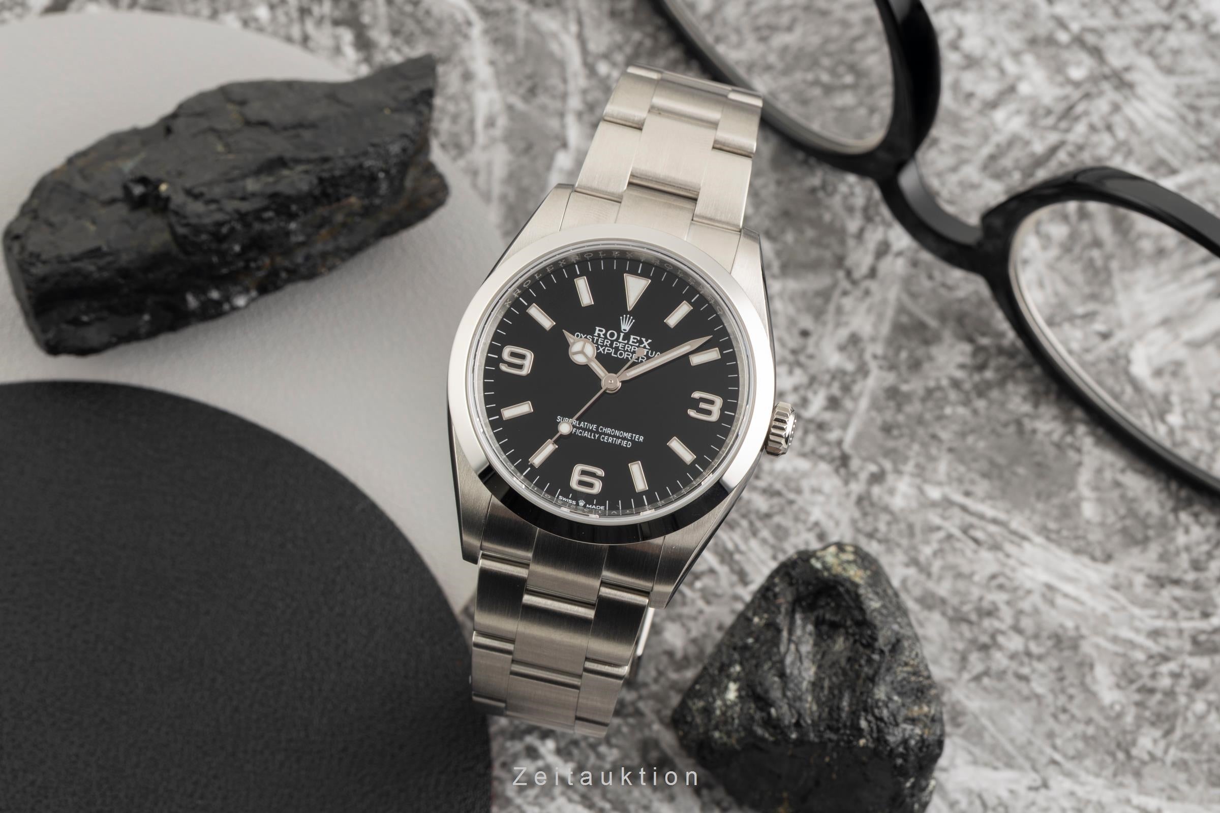 Rolex Explorer Oyster Edelstahl Automatik Herren Ref. 124270 Box & Papiere 2024 [2602638]