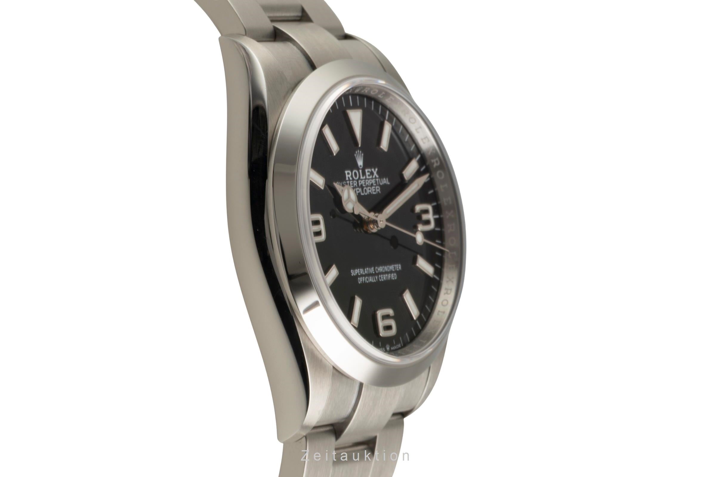 Rolex Explorer Oyster Edelstahl Automatik Herren Ref. 124270 Box & Papiere 2024 [2602638]