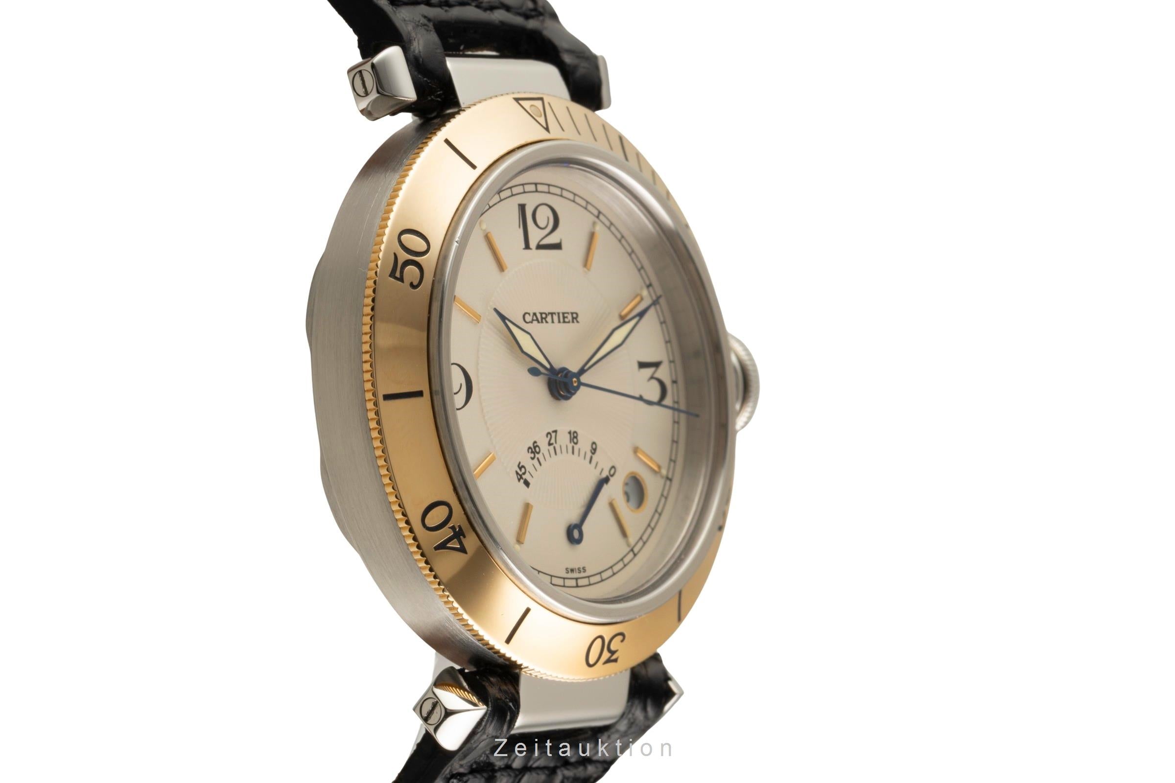 Cartier Pasha acero / oro automático reloj para caballeros W31012H3, 1033  [2602640]