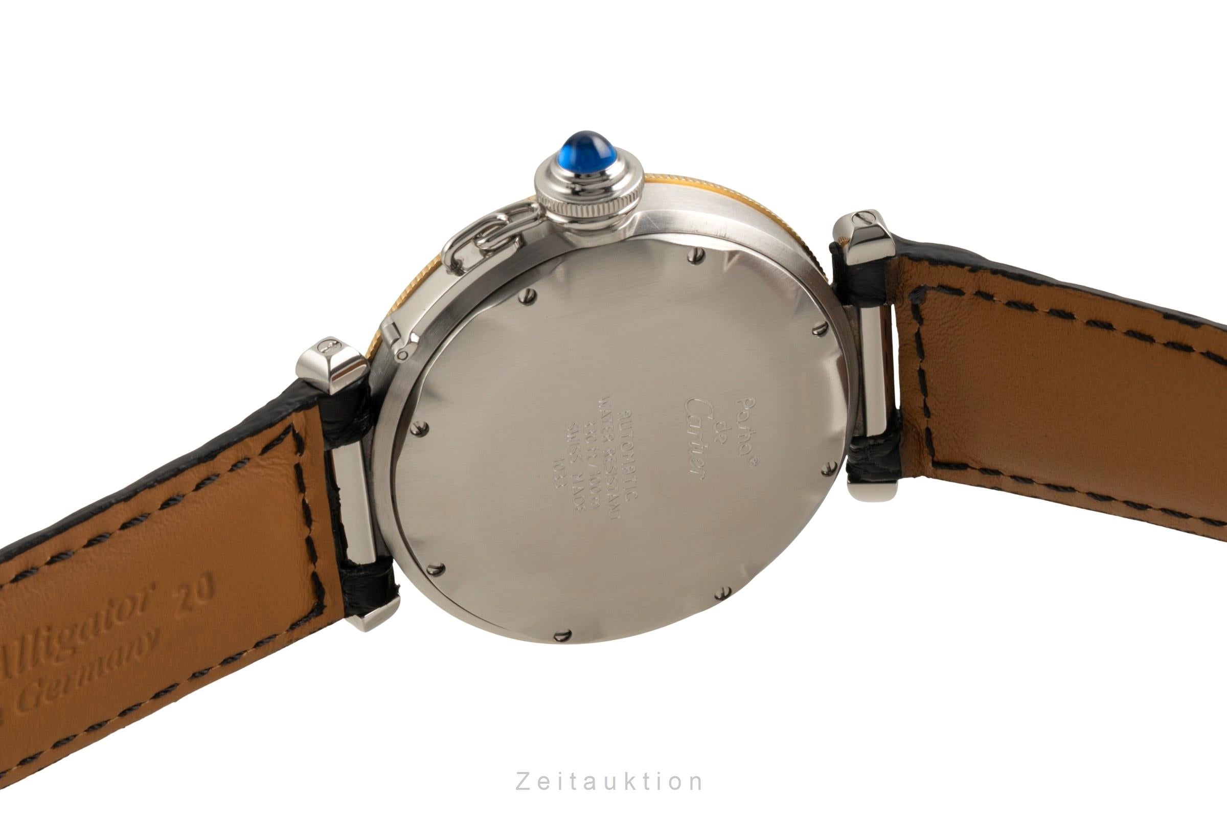 Cartier Pasha acero / oro automático reloj para caballeros W31012H3, 1033  [2602640]