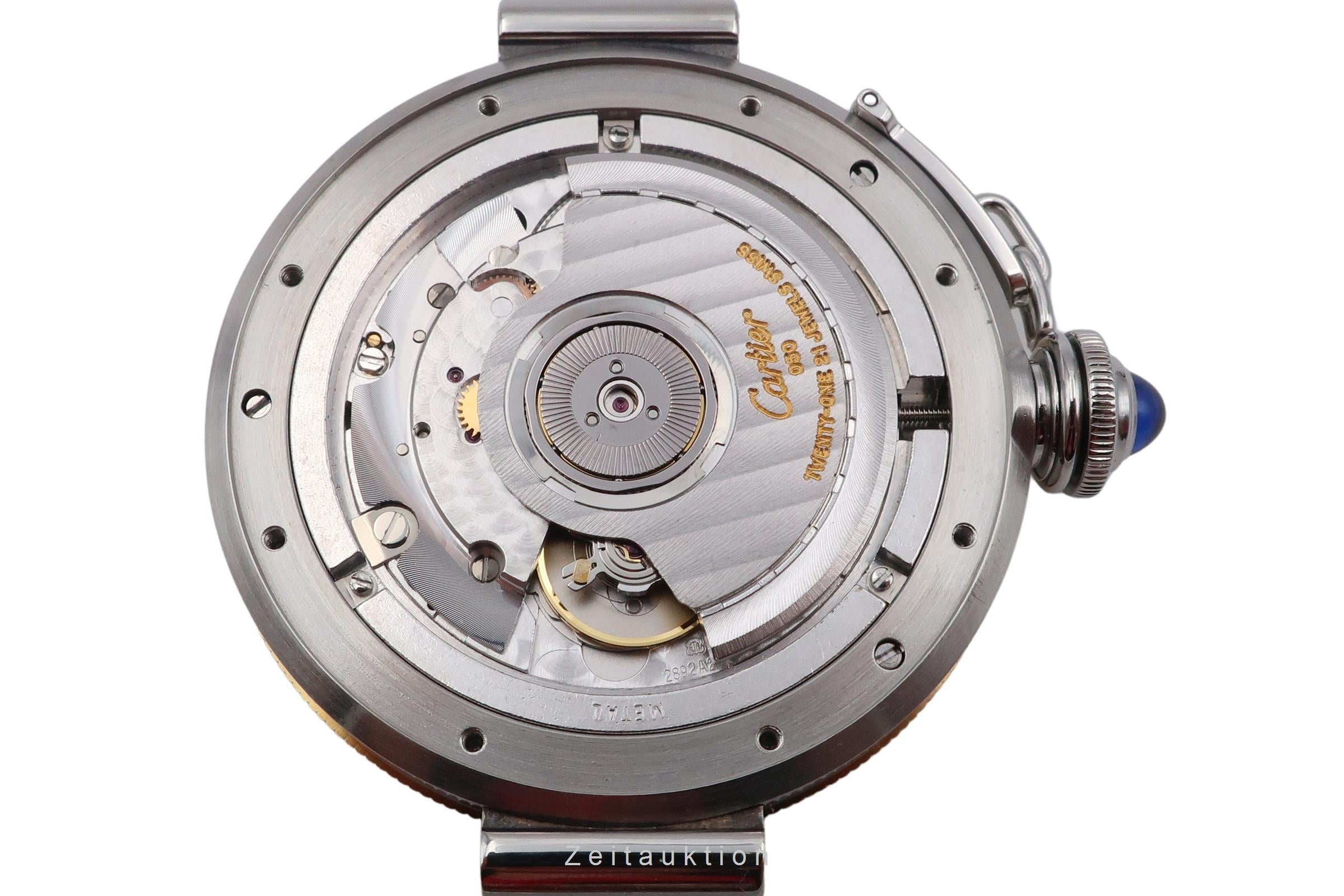 Cartier Pasha acero / oro automático reloj para caballeros W31012H3, 1033  [2602640]