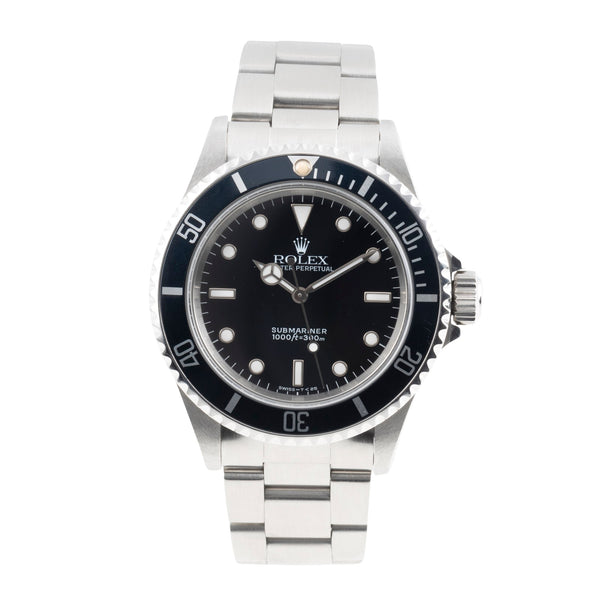 Rolex Submariner acero automático reloj para caballeros 14060  [2602642]