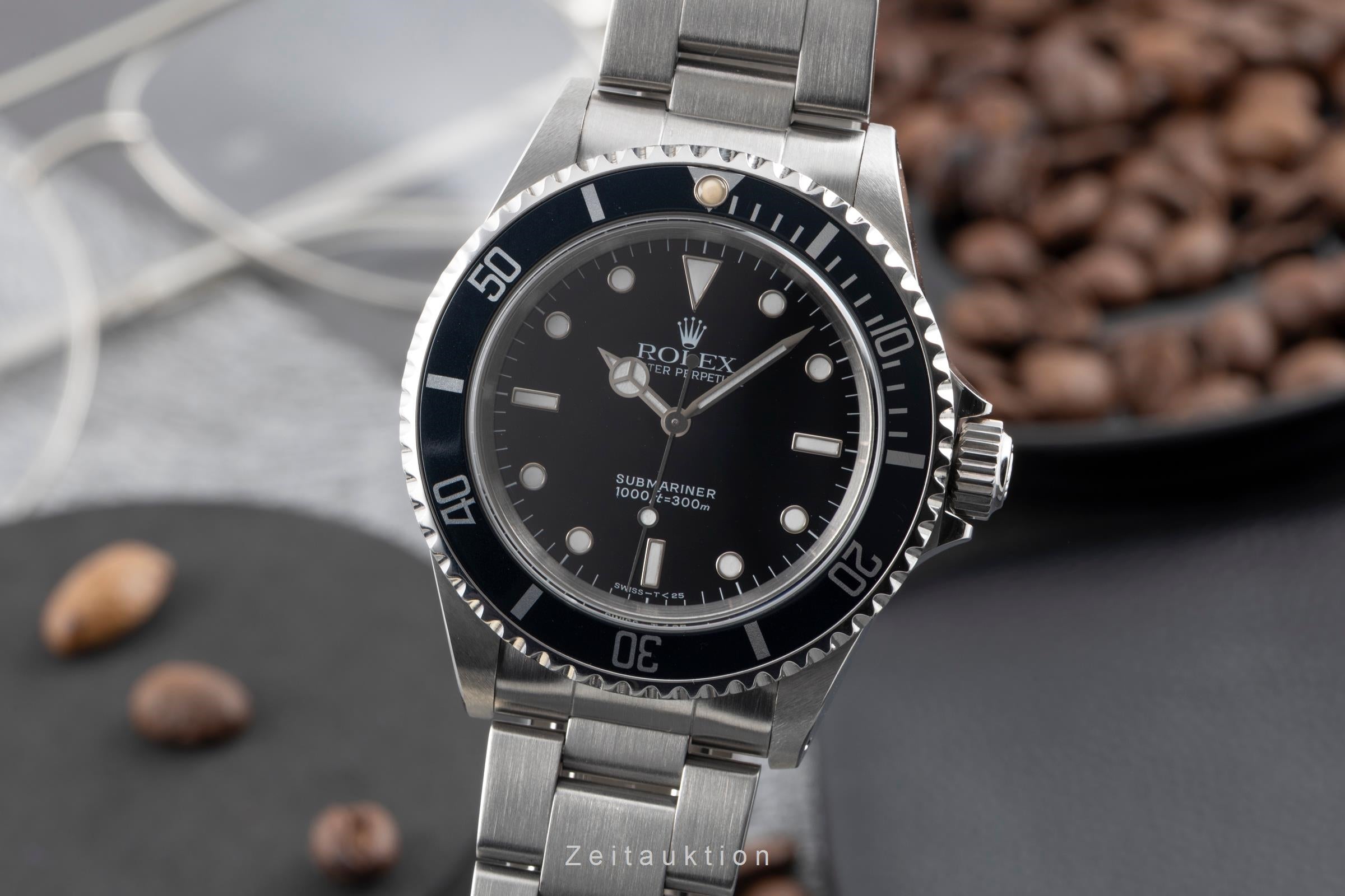 Rolex Submariner acero automático reloj para caballeros 14060  [2602642]