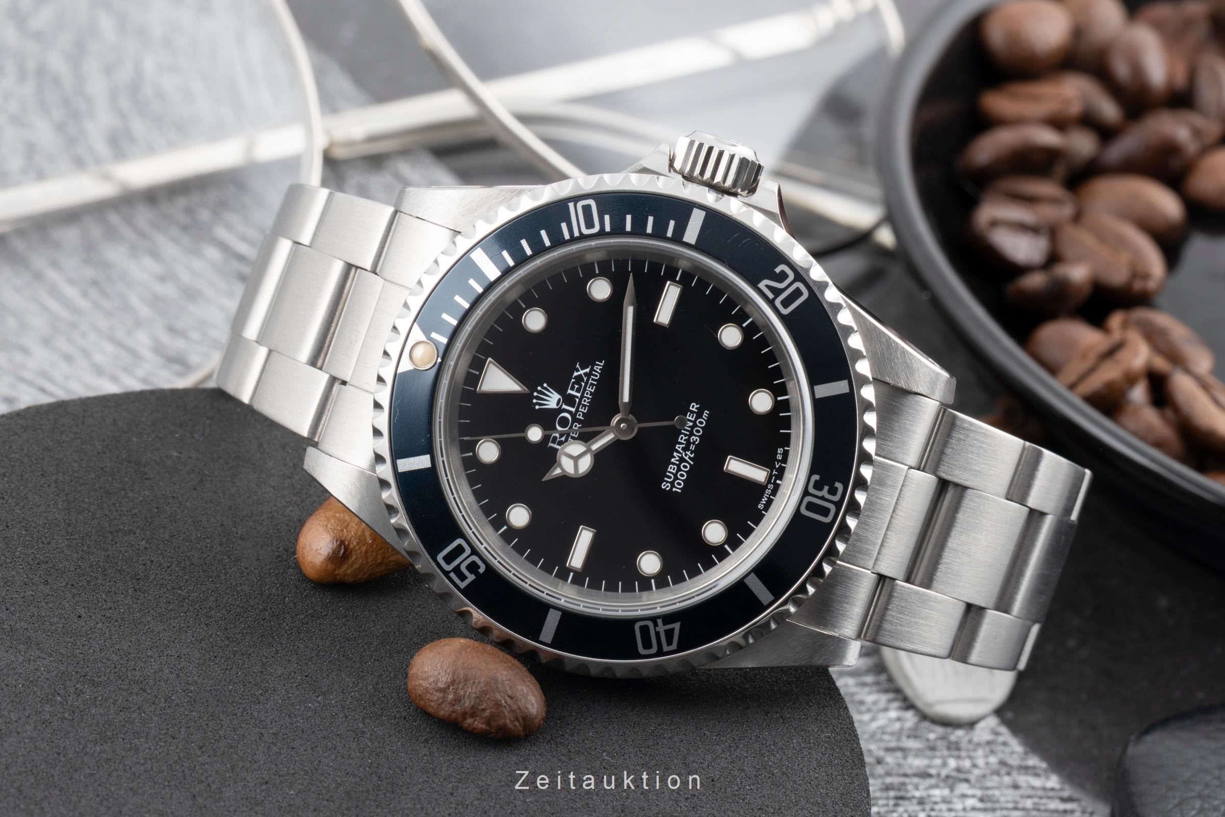 Rolex Submariner acero automático reloj para caballeros 14060  [2602642]