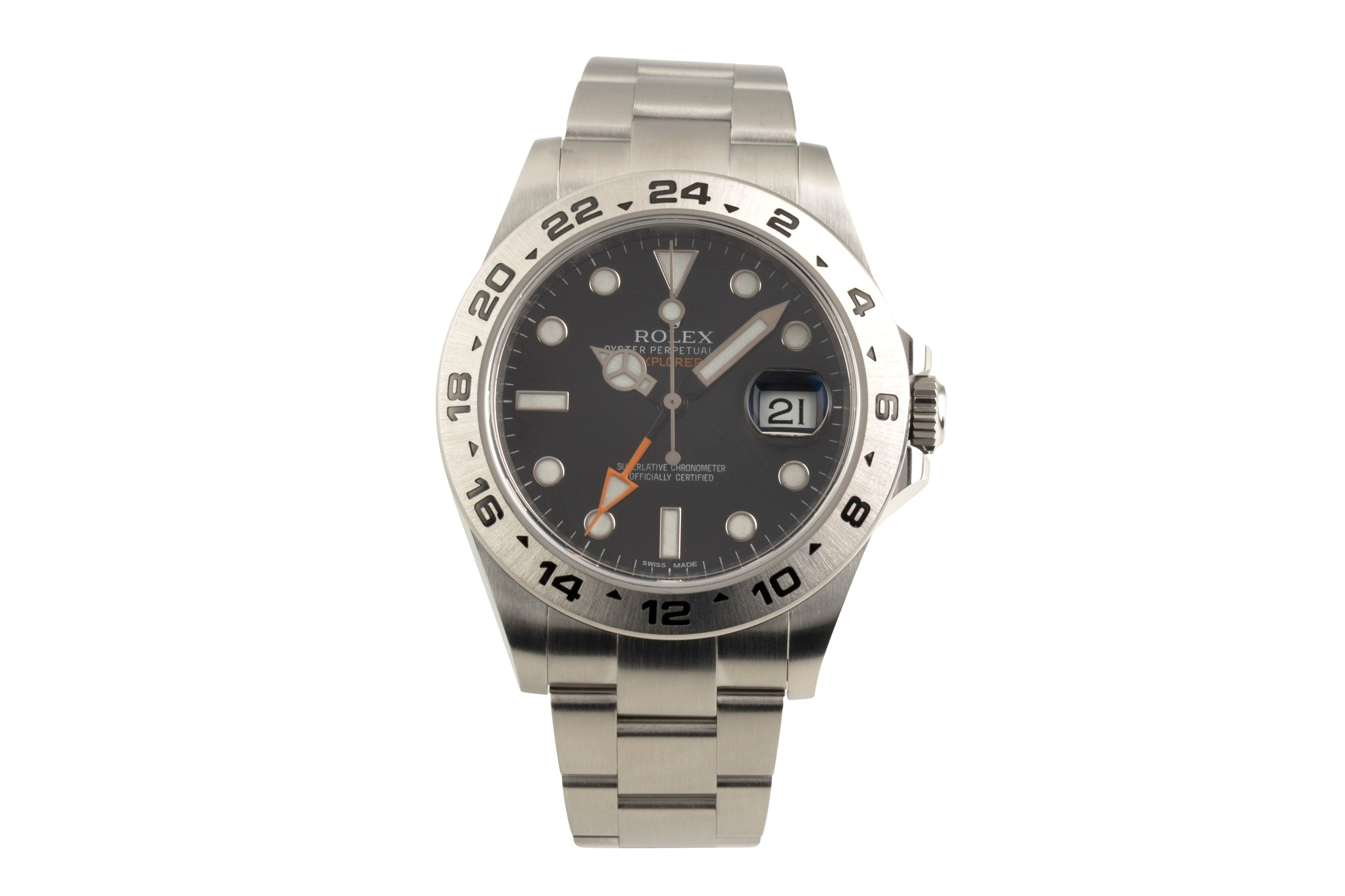 Rolex Explorer II Black Dial Edelstahl Automatik Herrenuhr Ref. 216570 B&P 2016 [2602643]