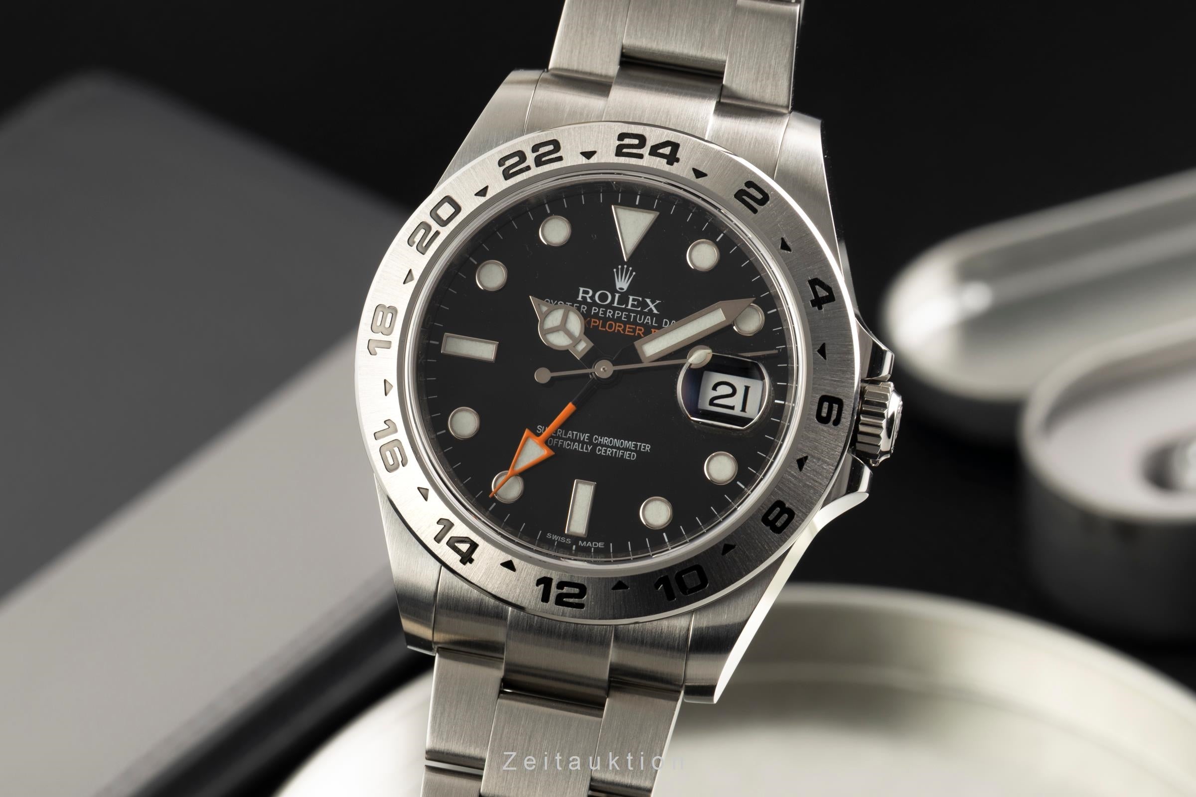 Rolex Explorer II acero automático reloj para caballeros 216570  [2602643]