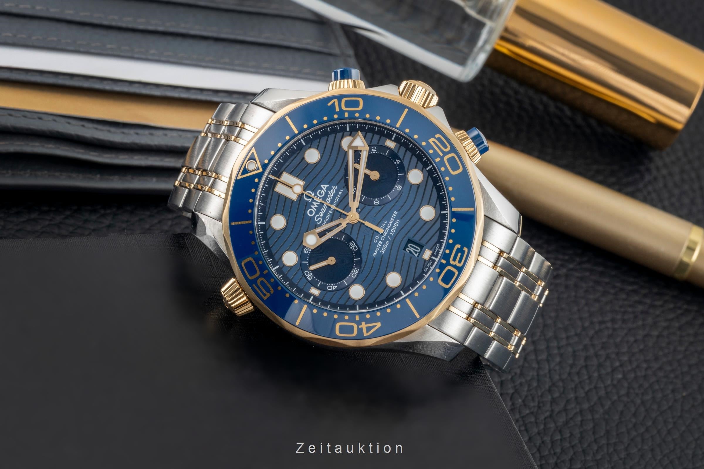 Omega Seamaster chronograph steel / gold automatic men's watch 210.20.44.51.03.001 LP: 18000EUR  [2602647]