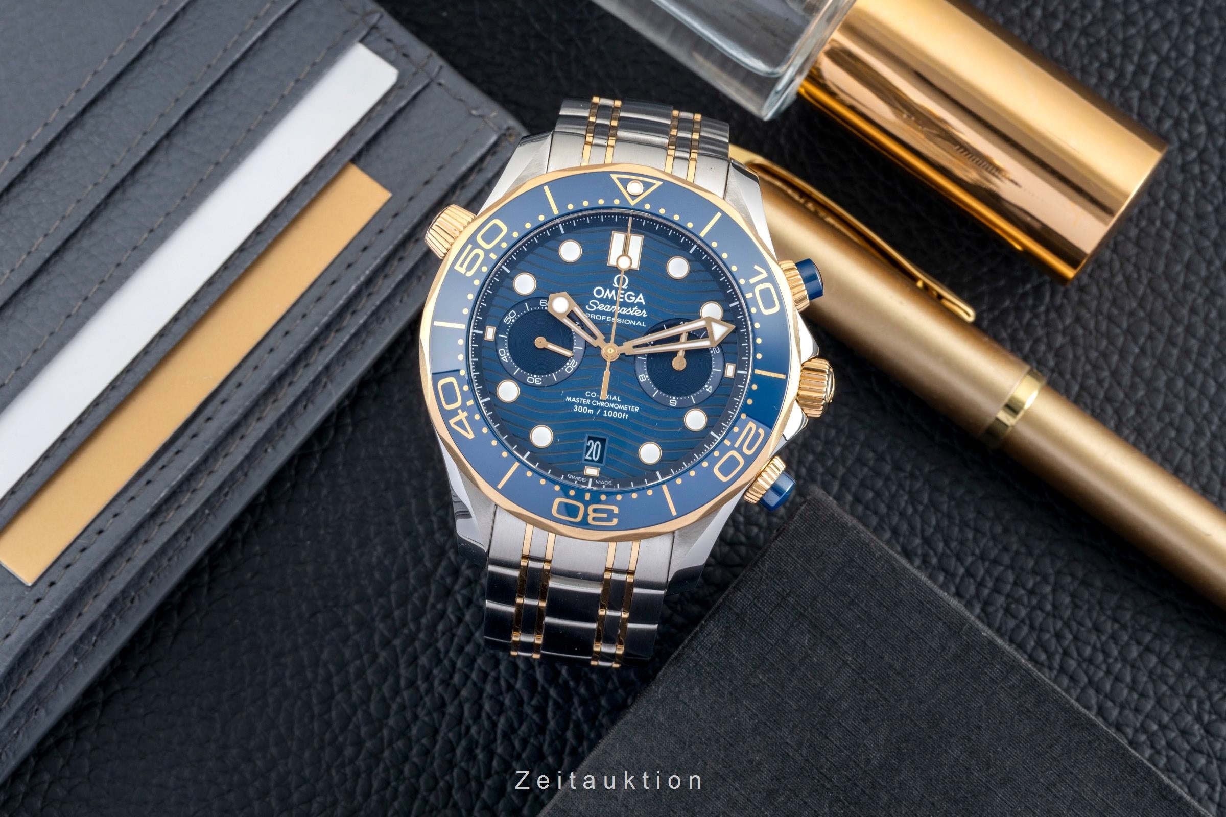 Omega Seamaster chronograph steel / gold automatic men's watch 210.20.44.51.03.001 LP: 18000EUR  [2602647]